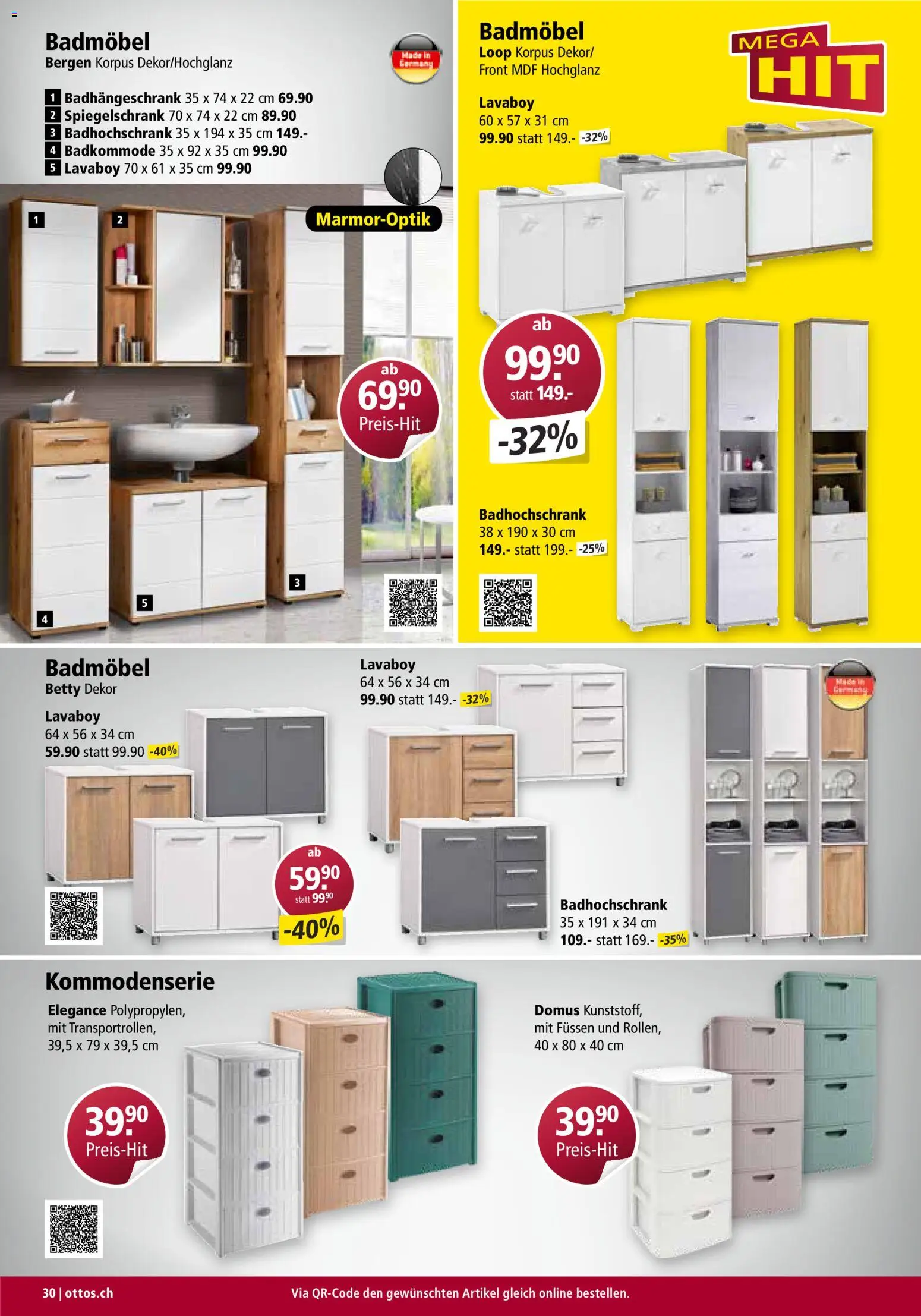 Otto's Aktionen Möbelflyer – gültig ab 01.09.2026 | Seite: 30 | Produkte: Spiegelschrank