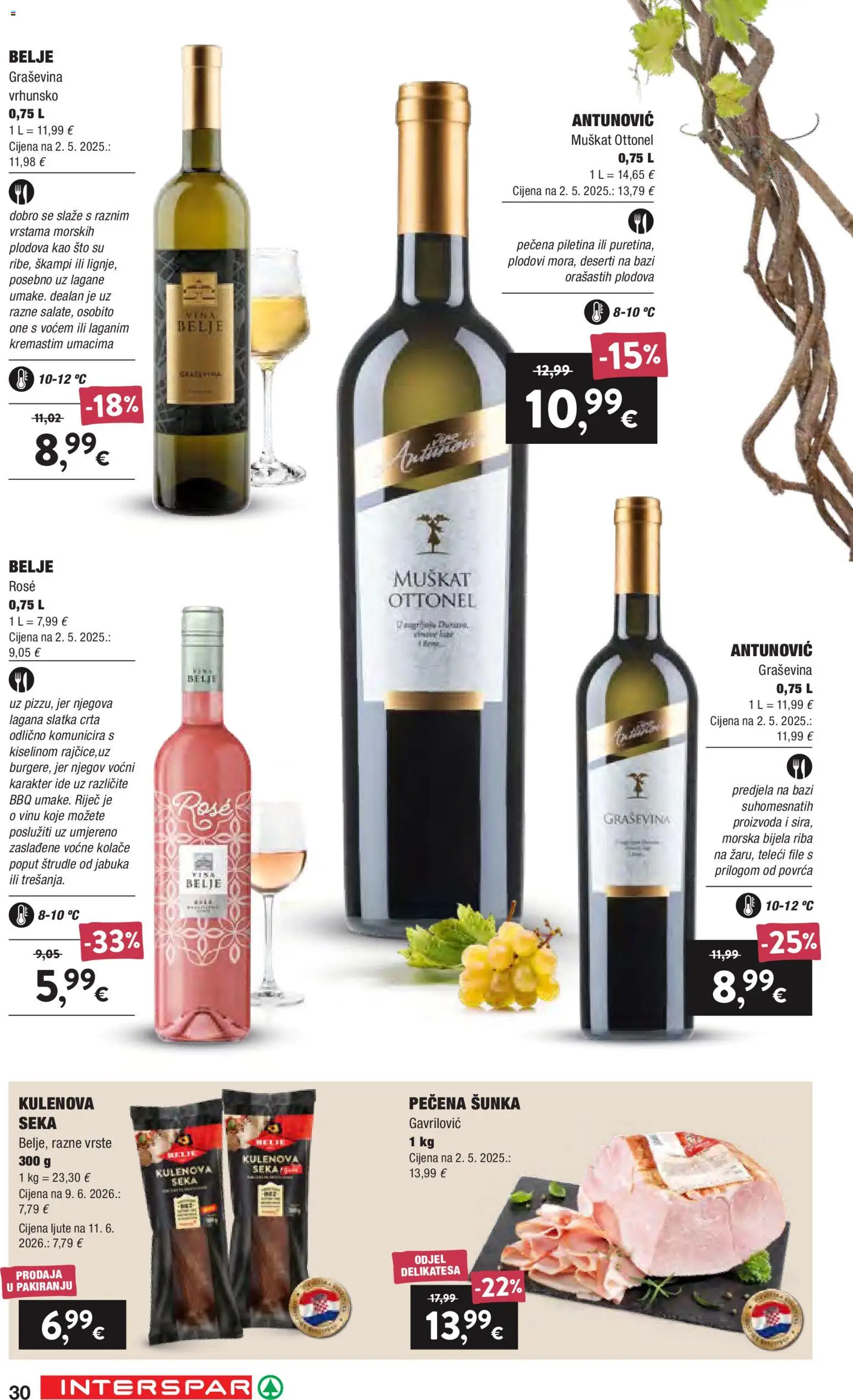 Interspar katalog | vrijedi od 16.09.2026 | Stranica: 30 | Proizvodi: Škampi, Piletina, Riba, Jabuka