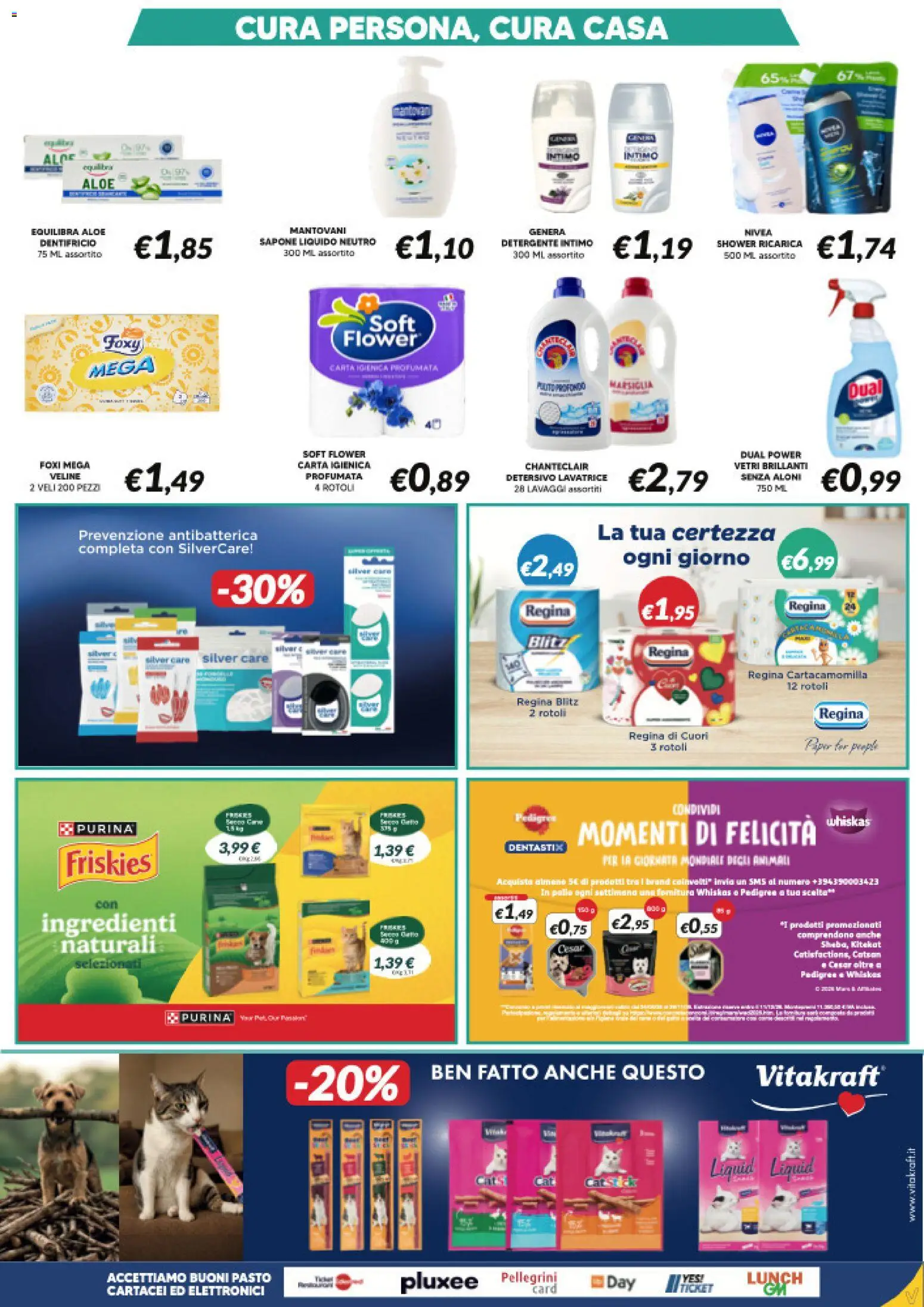Volantino Visotto del 23/09/2026 | Pagina: 7 | Prodotti: Dentifricio, Pollo, Veline, Detergente
