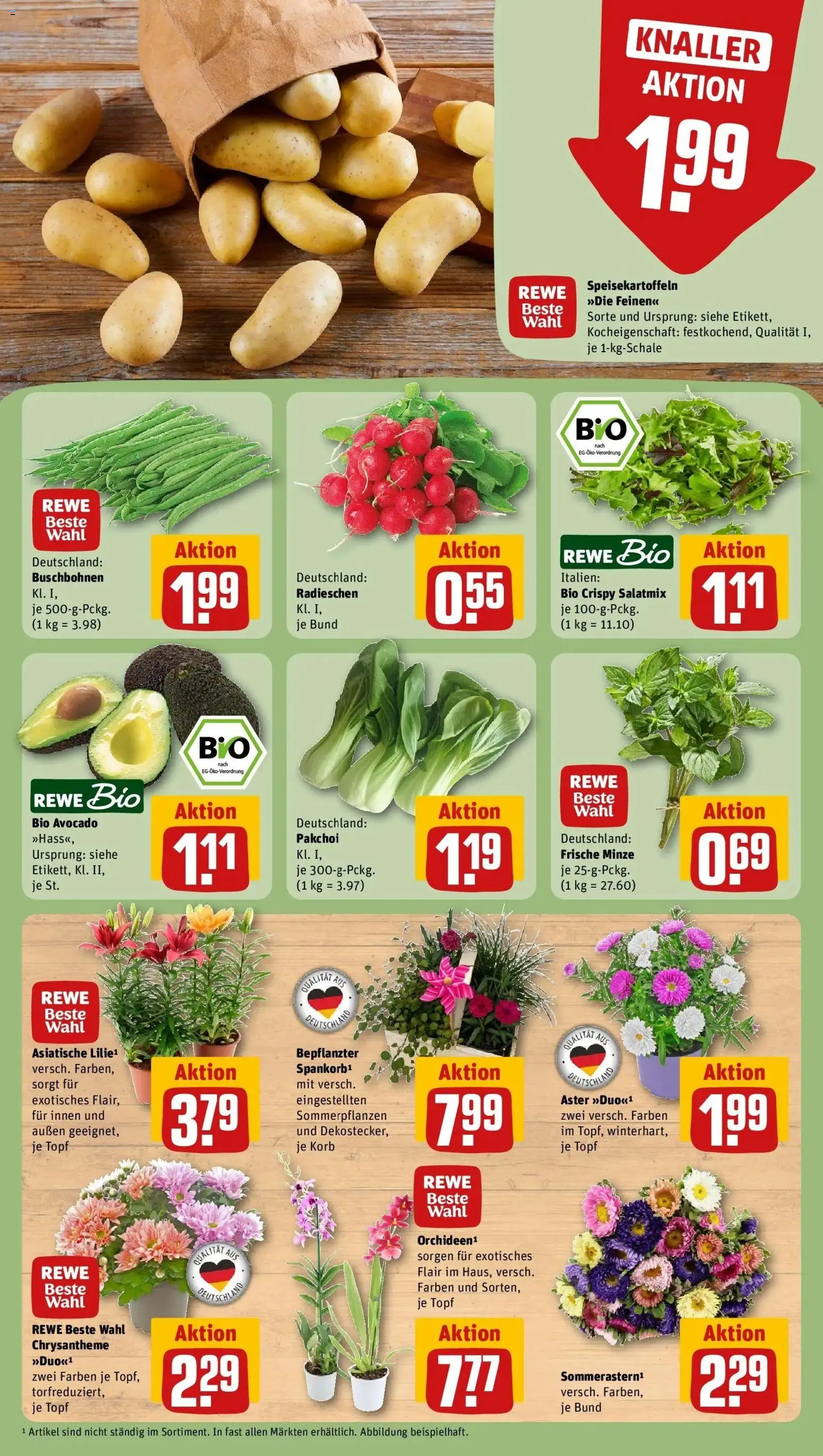 REWE Prospekt ab 03.08.2026 zum Blättern » Angebote | Seite: 7 | Produkte: Korb, Avocado