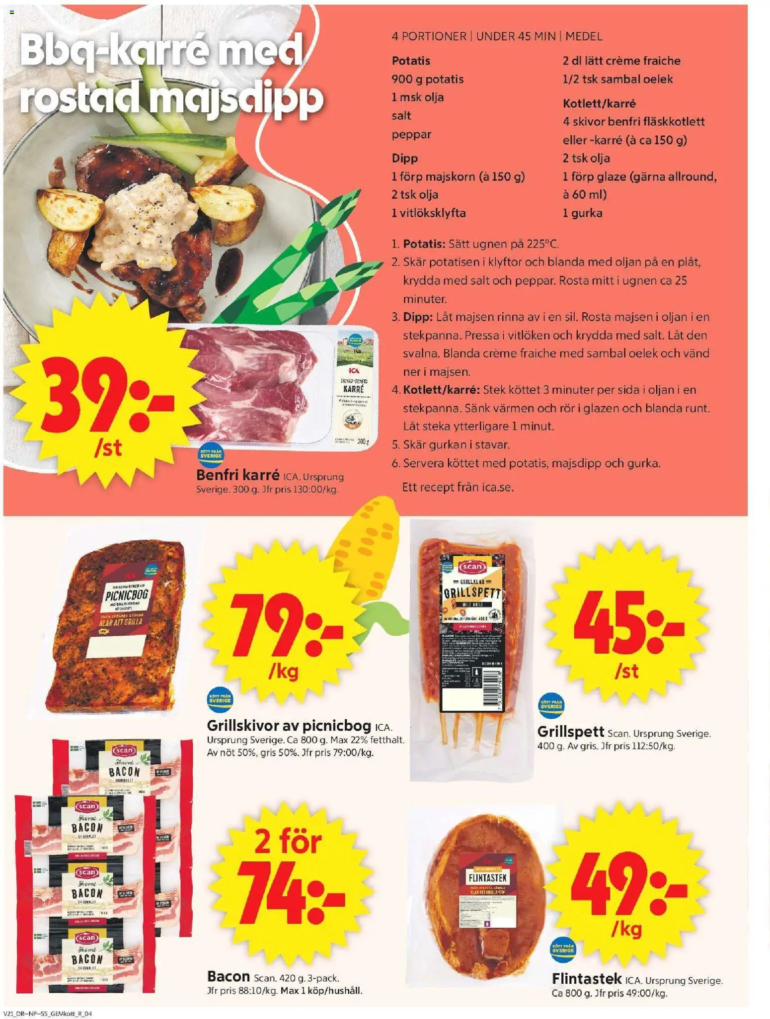 ICA Supermarket reklamblad aktuell från 18.05.2026 | Sida: 4