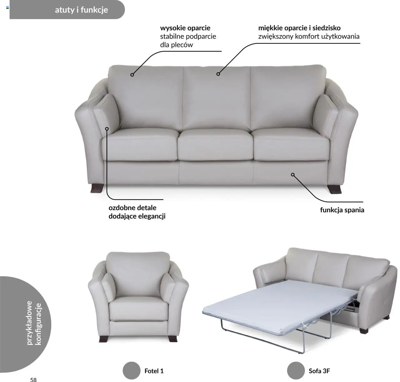 Black Red White Gazetka - Katalog mebli wypoczynkowych MAOS od 27.08.2024 | Strona: 58 | Produkty: Sofa, Fotel