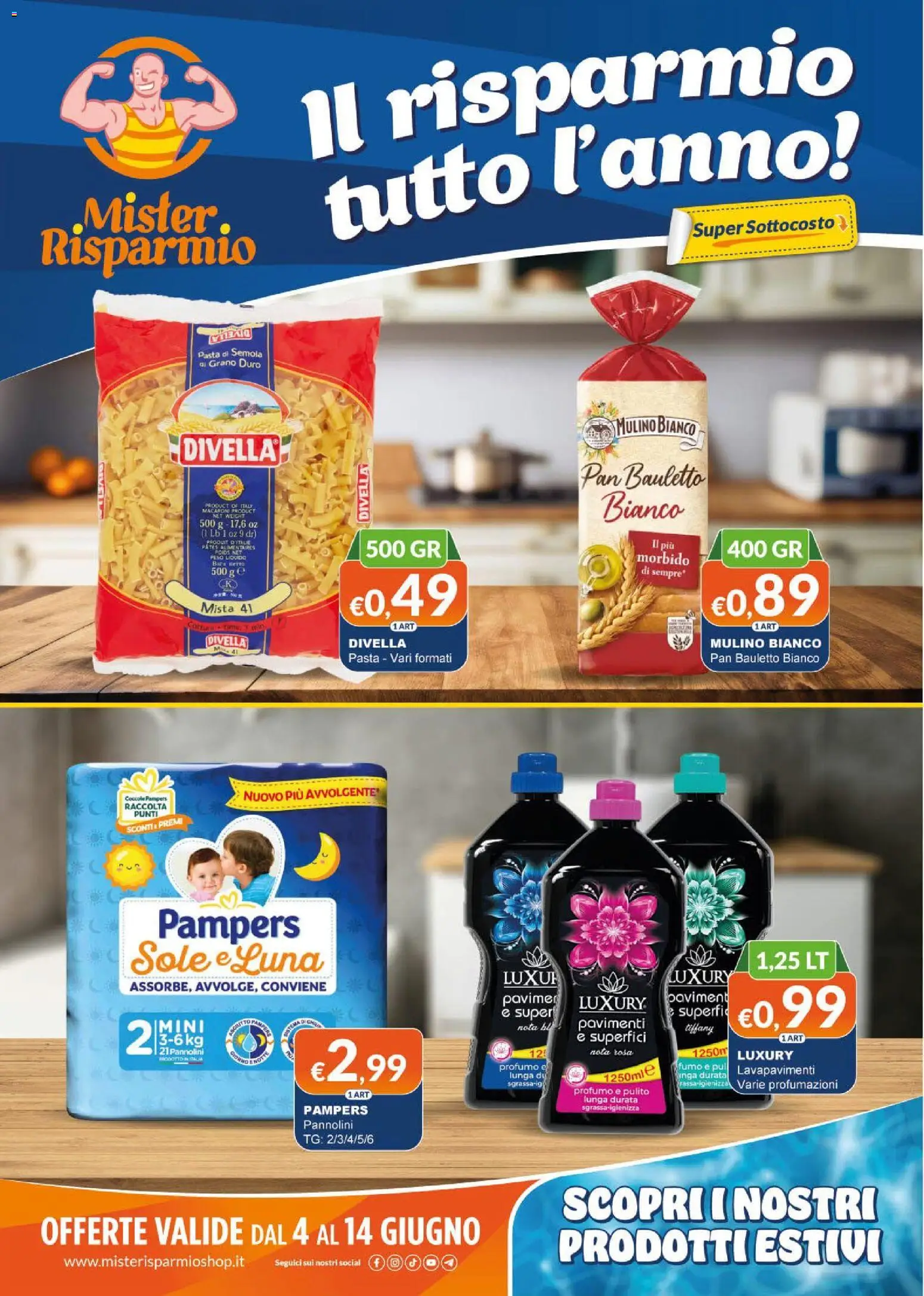 Volantino Mister Risparmio del 04.06.2026 | Pagina: 1