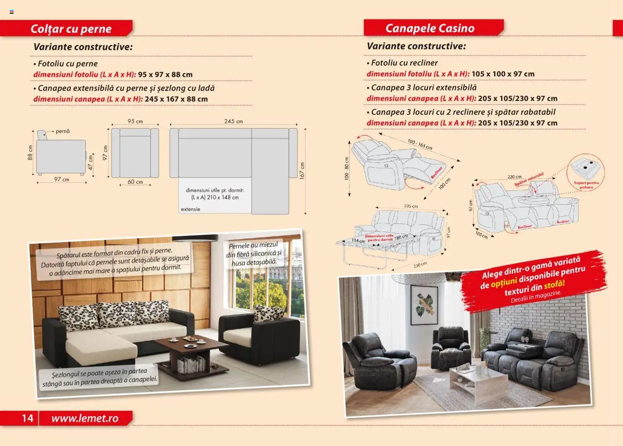 Noul catalog Lem’s – valabil de la 17.11.2023 | Pagină: 14 | Produse: Pahare, Pernă, Canapea, Colțar