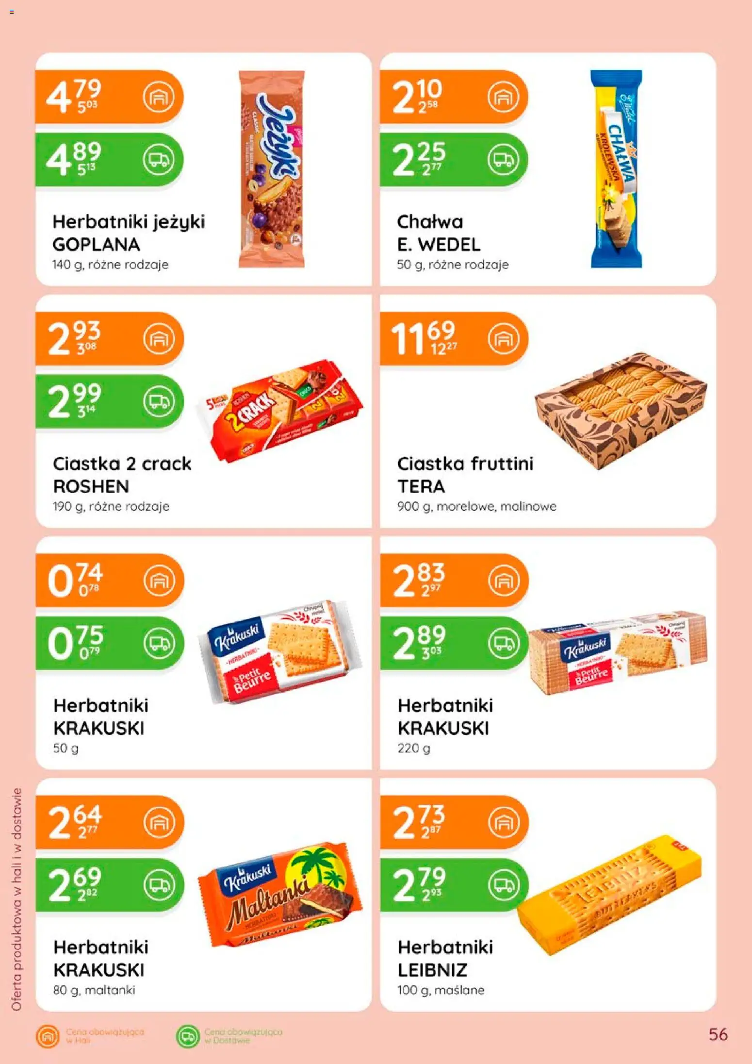 Eurocash gazetka od 28.05.2026 | Strona: 56 | Produkty: Herbatniki, Ciastka