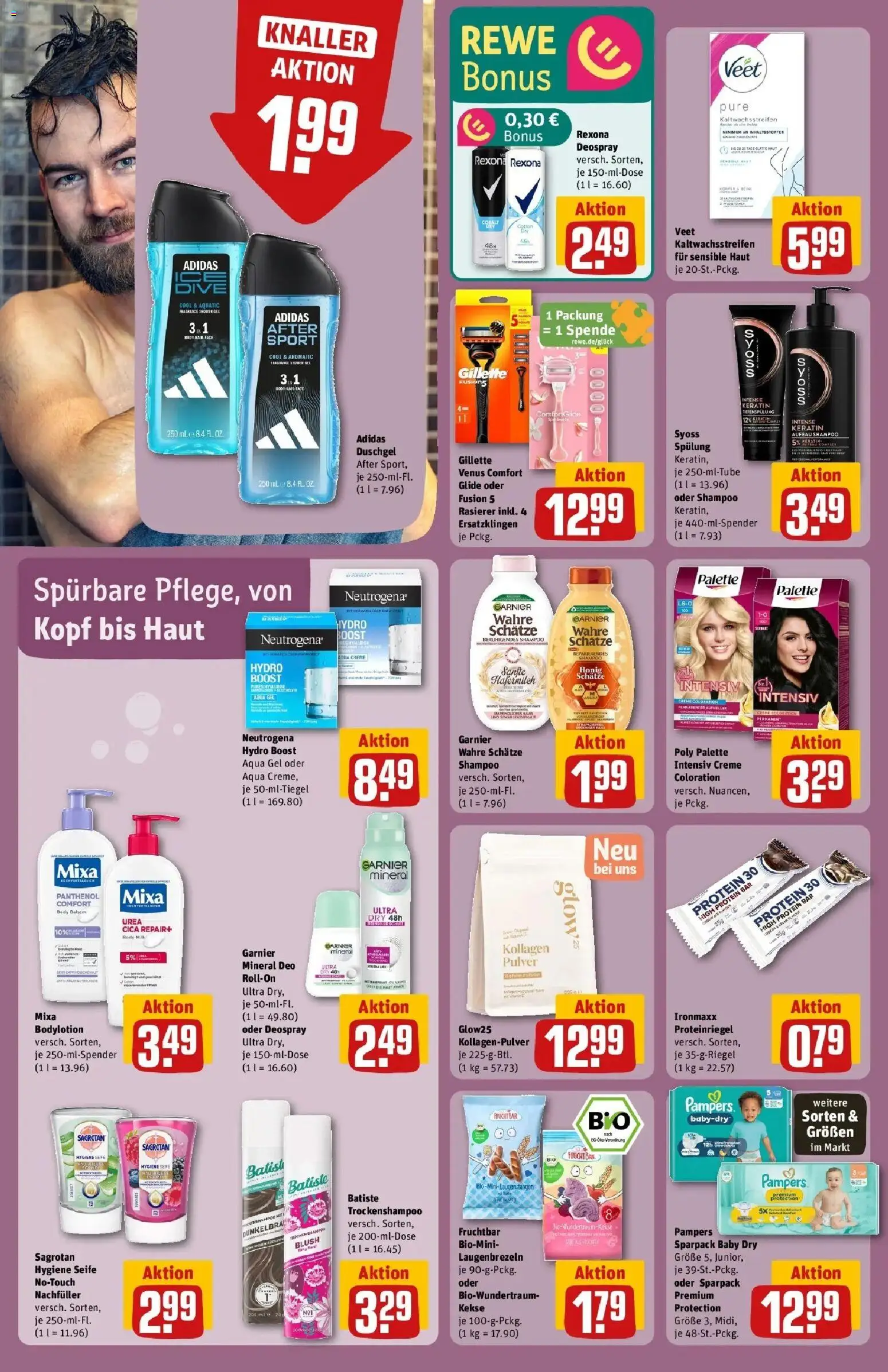 Rewe Prospekt Butzbach – gültig ab 08.06.2026 | Seite: 24 | Produkte: Creme, Seife, Duschgel, Blush