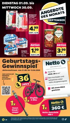Netto Prospekt ab 31.08.2026 gültig | Seite: 22 | Produkte: Milch, Kartoffeln, Paprika, Rotkäppchen