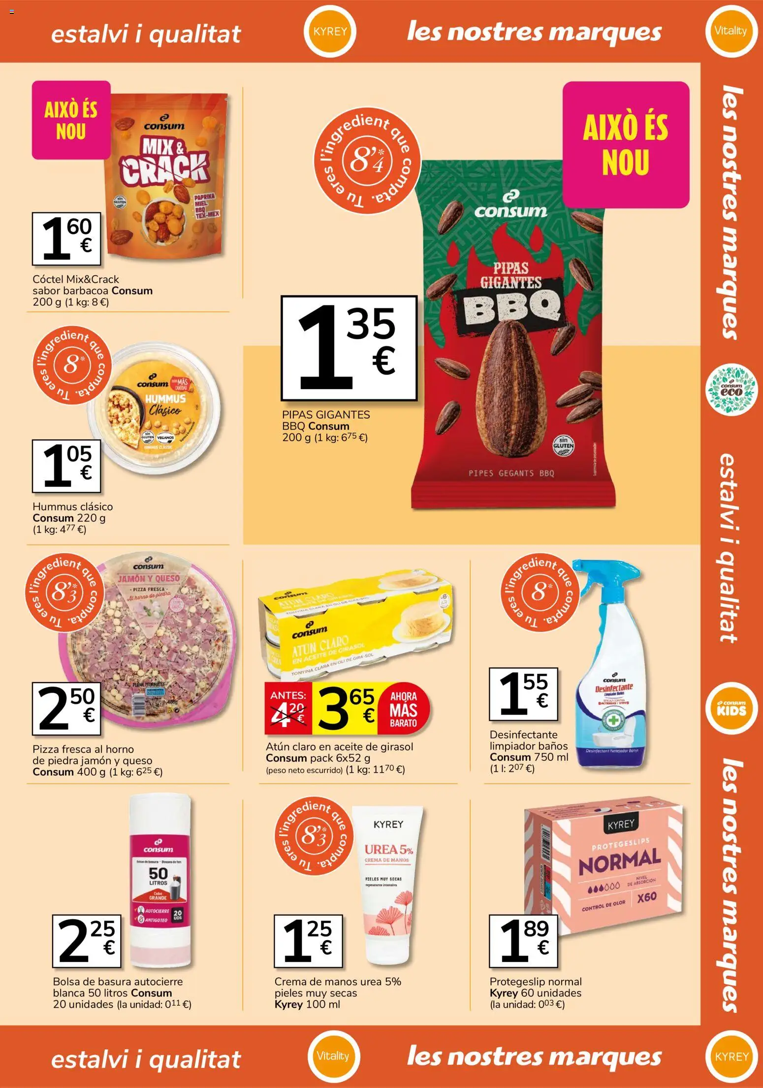 Consum folleto │ válido desde el 24/09/2026 | Página: 19 | Productos: Miel, Queso, Aceite de girasol, Bolsa
