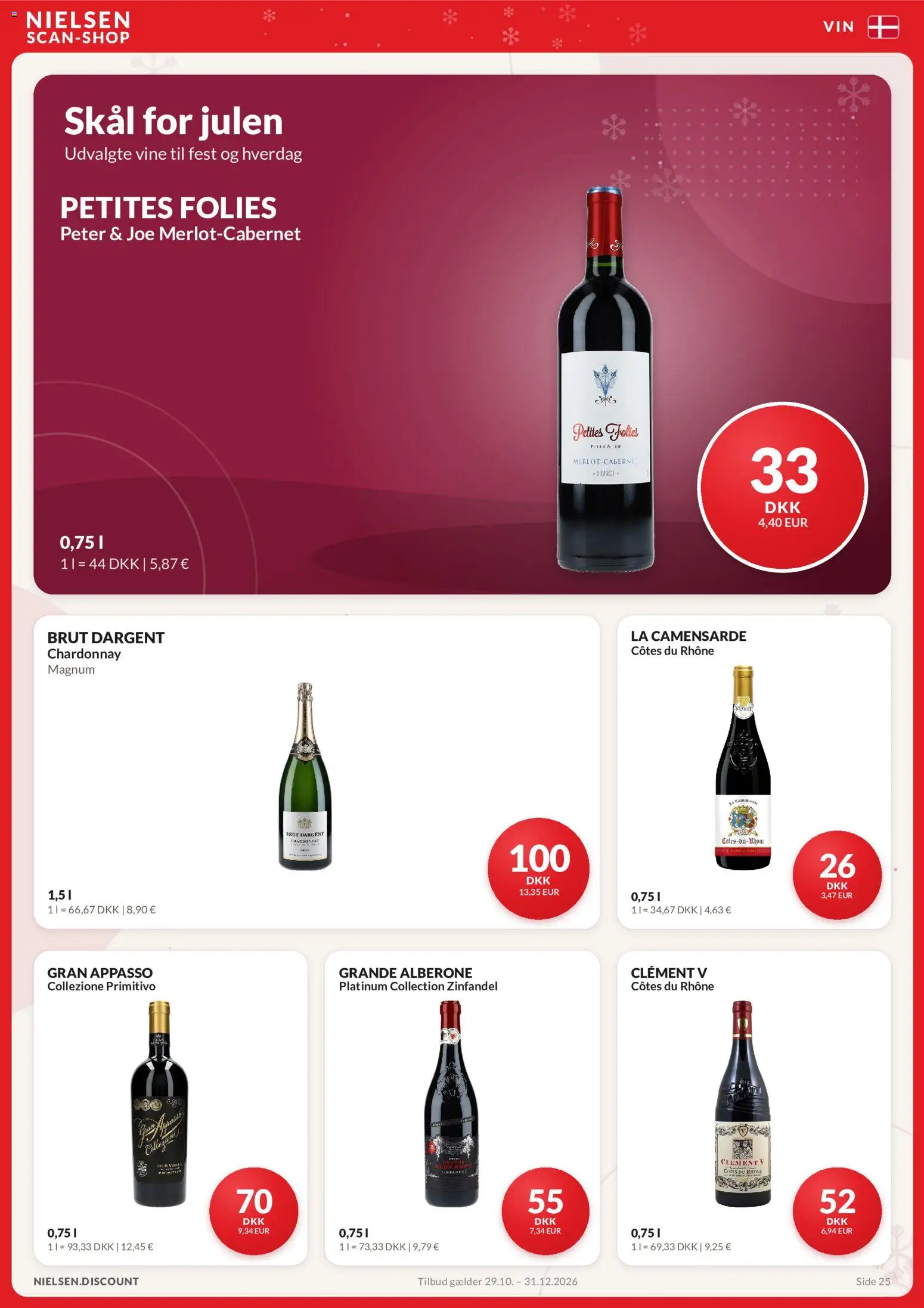 Nielsen Discount tilbudsavis – gyldig fra 29/10/2026 | Side: 25 | Produkter: Øl