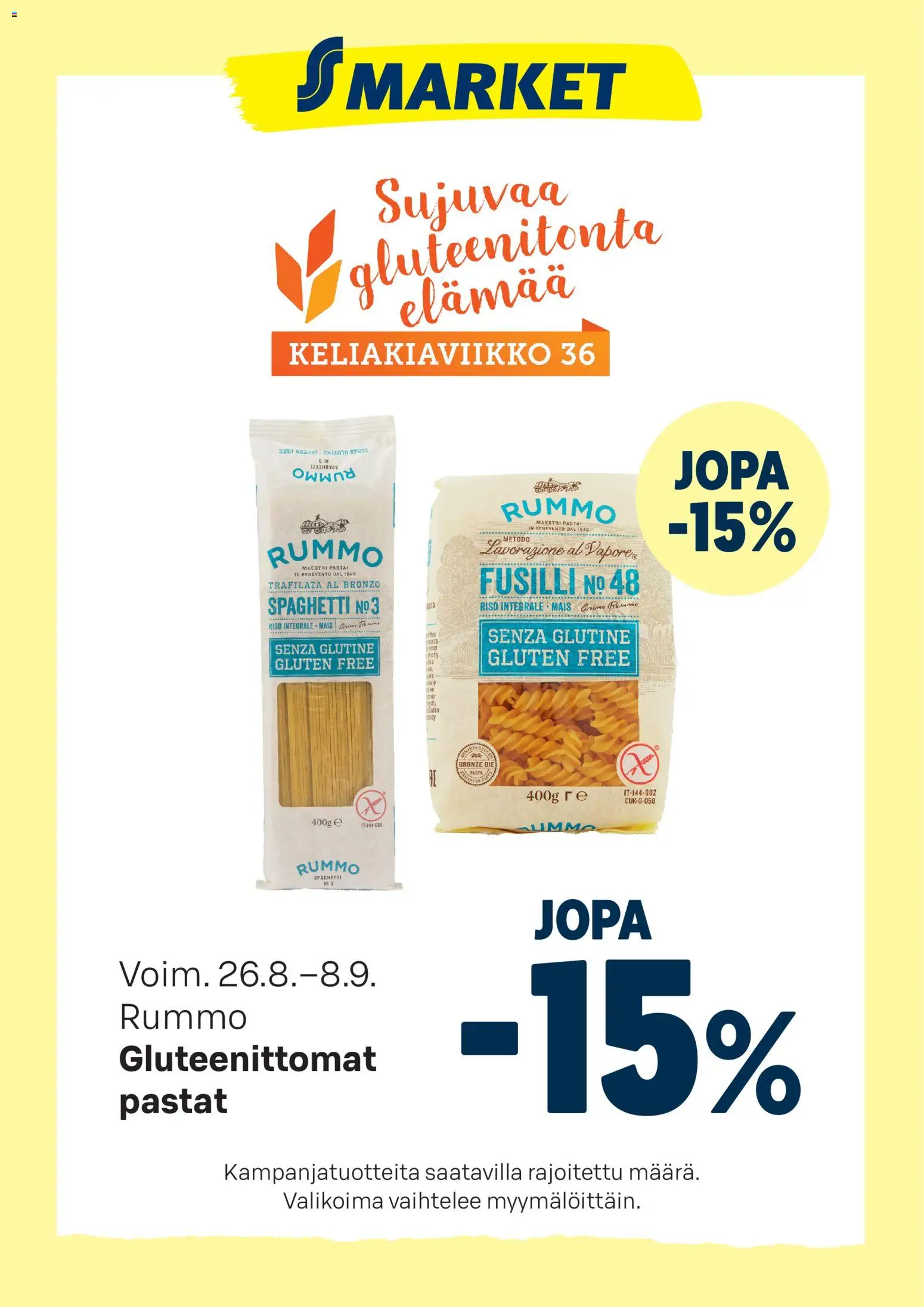 S-market - Rummo – voimassa 26/08/2026 alkaen | Sivu: 1