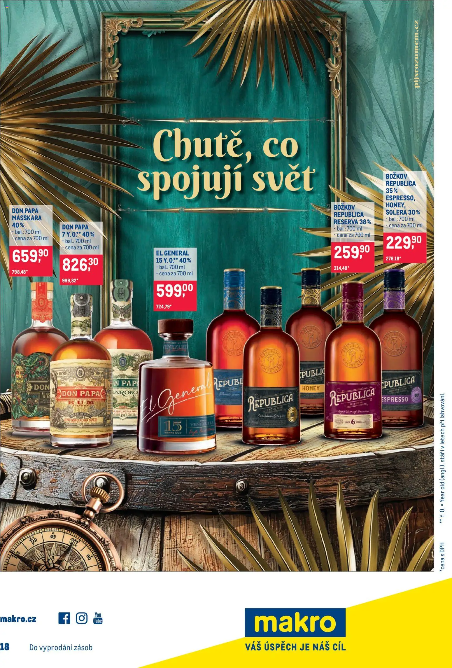 Makro leták - Pro milovníky jídla od 12.08.2026 | Strana: 28 | Produkty: Božkov Republica, Republica, Božkov, Don papa
