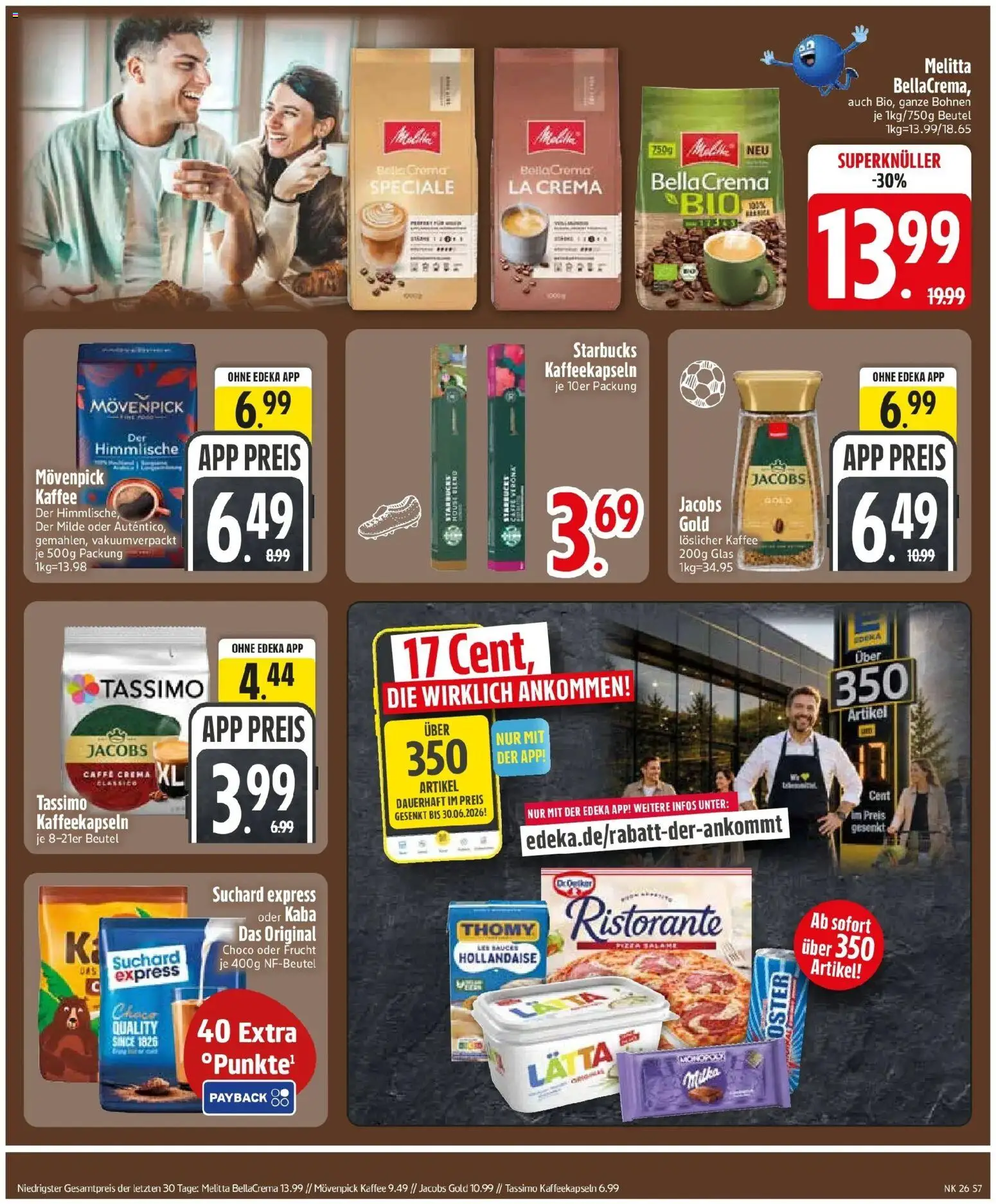 Edeka prospekt Tann – gültig ab 21.06.2026 | Seite: 11 | Produkte: Ristorante, Thomy les sauces, Lätta, Tassimo