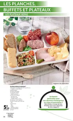 Super U - Prévisualisation de Super U - La carte Printemps Été valide à partir de 03.03.2026 | Page: 10 | Produits: Salade, Saucisson sec, Plateau repas, Chips