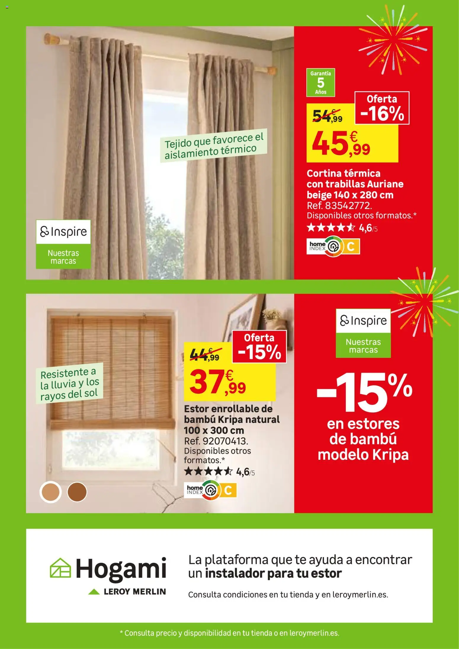 Leroy Merlin catálogo │ válido desde el 23/06/2026 | Página: 101 | Productos: Cortina, Té