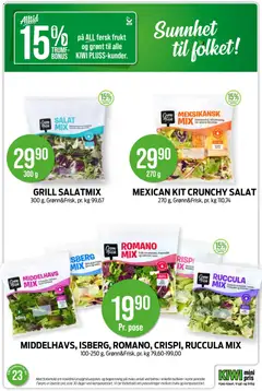 Forhåndsvisning av MEXICAN KIT CRUNCHY SALAT, A bag of Mexican salad mix with dressing, cheese, and taco chips. gyldig fra 01.06.2026 | Side: 17