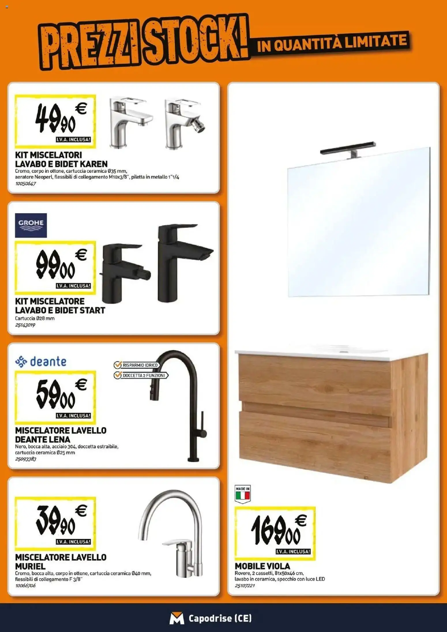Nuovo TECNOMAT catalogo Capodrise dal 27/08/2026 > offerte anteprima 🛍️ | Pagina: 5 | Prodotti: Mobile, Lavello, Miscelatore, Specchio