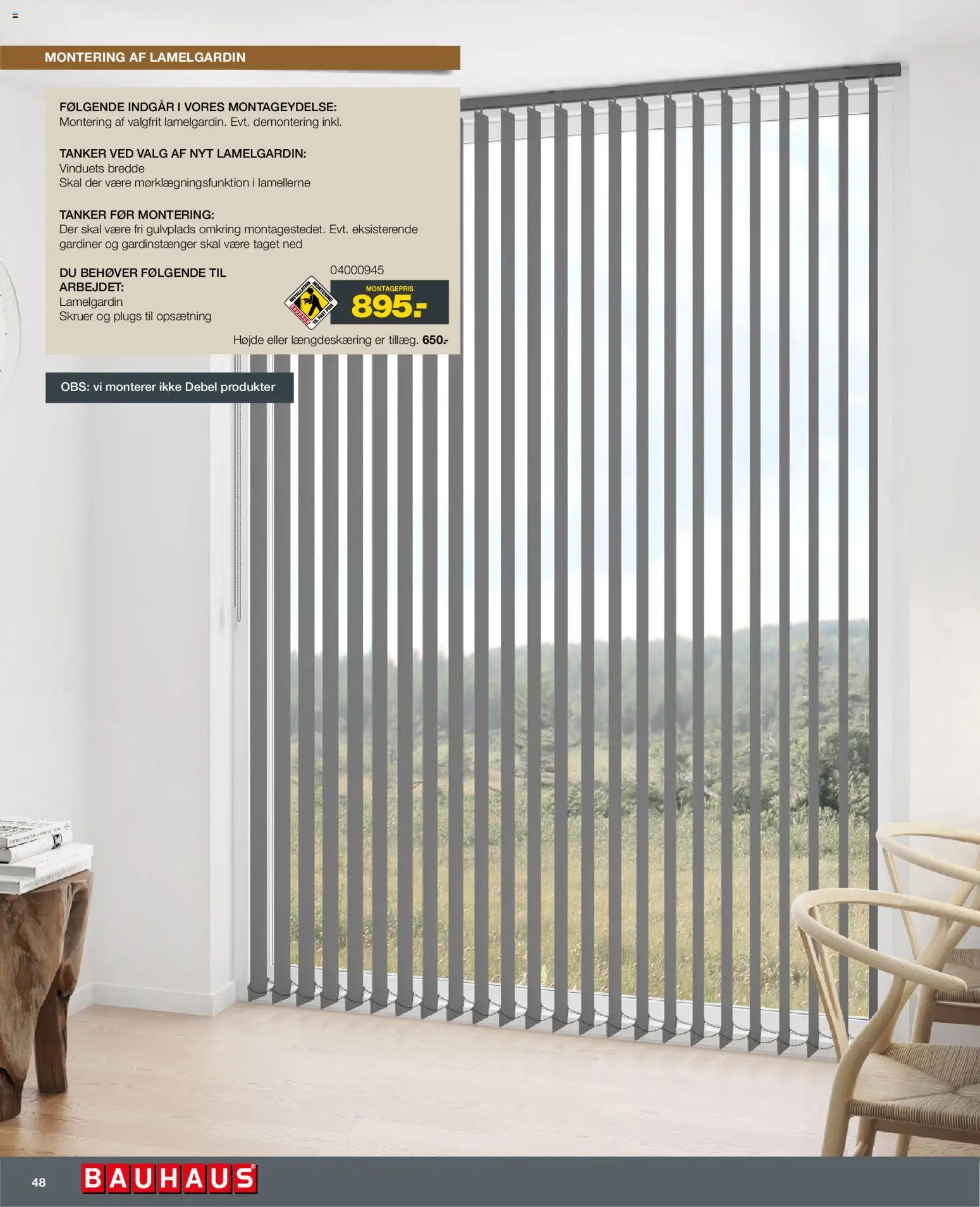 Bauhaus tilbudsavis – gyldig fra 01.01.2026 | Side: 48 | Produkter: Gardinstænger, Gardiner