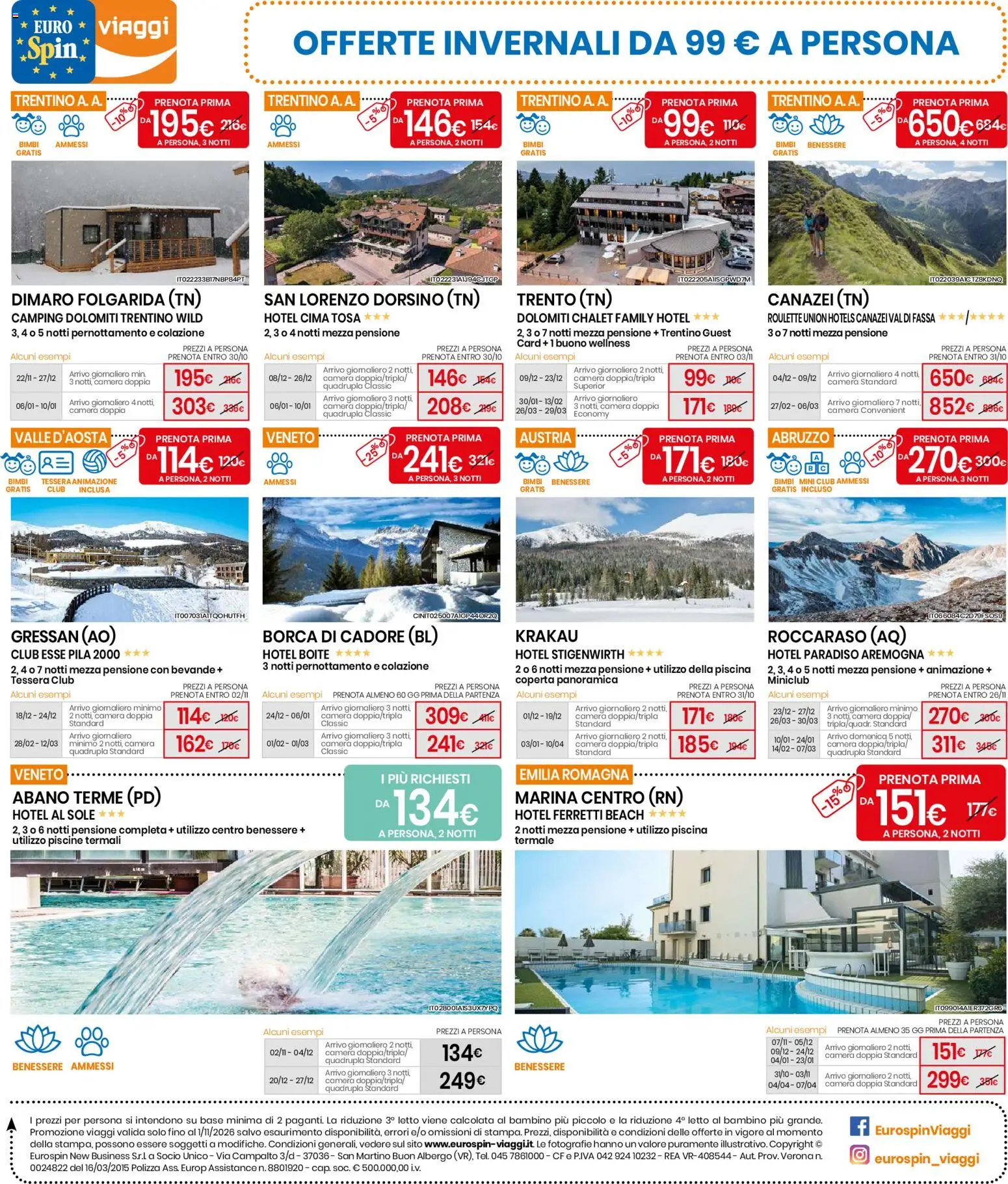 Volantino Eurospin del 22/10/2026 | Pagina: 18 | Prodotti: Bevande, Piscina, Letto, Coperta