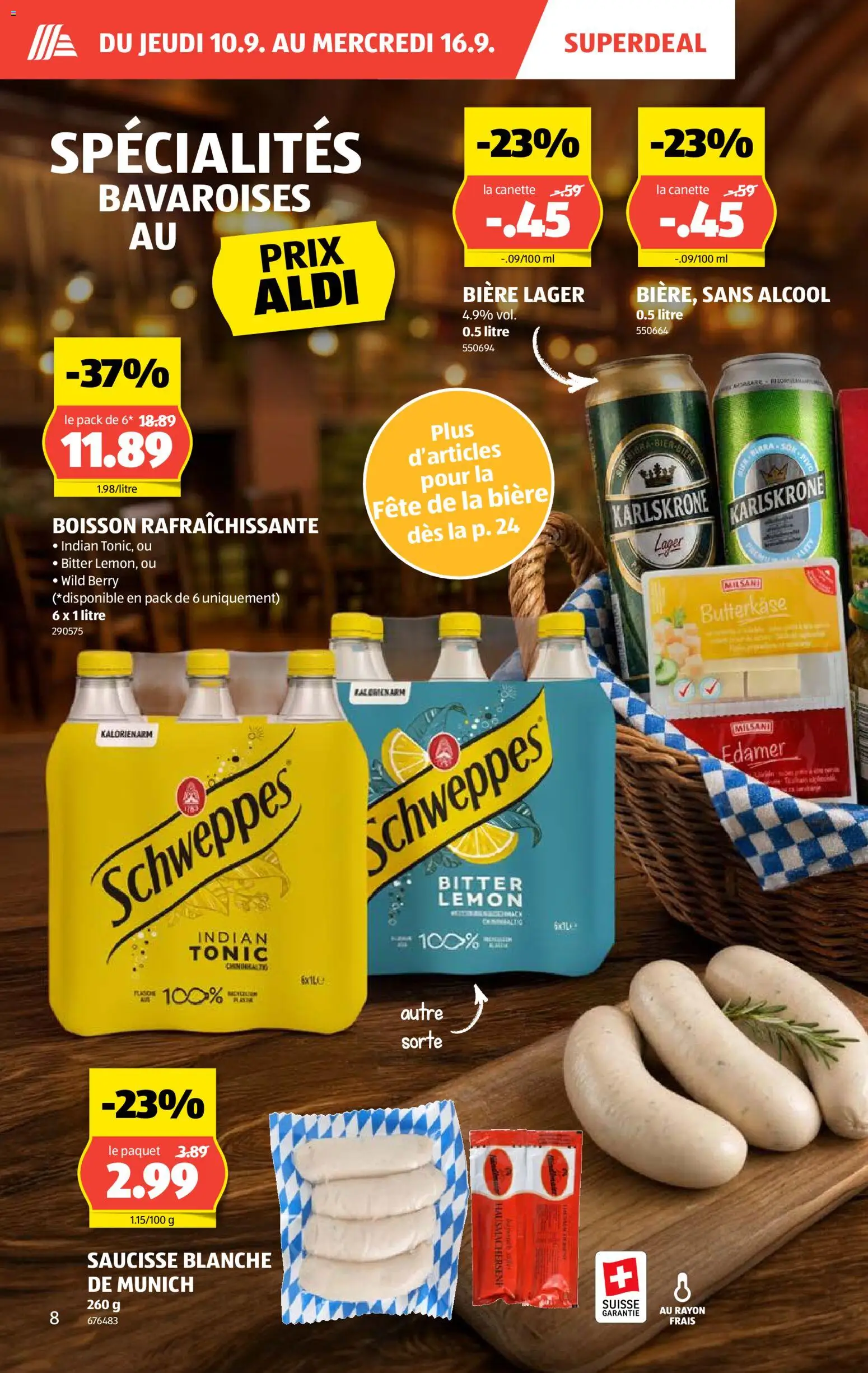 Aldi aktionen FR – gültig ab 10.09.2026 | Seite: 8 | Produkte: Edamer