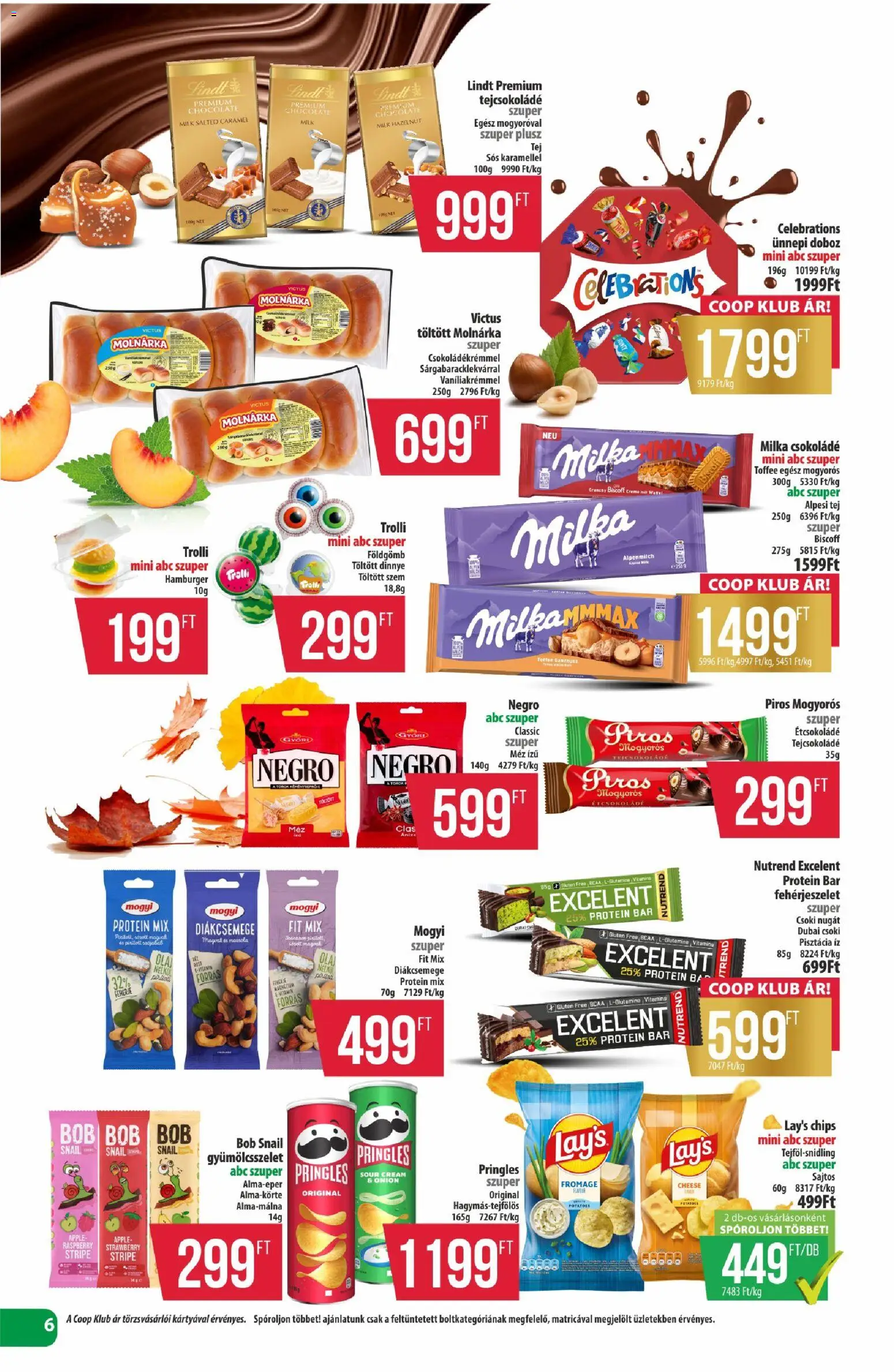 COOP akciós ujság - amely érvényes a következő dátumtól: 2026.09.24. | Oldal: 6 | Termékek: Vitamin, Hamburger, Protein, Doboz