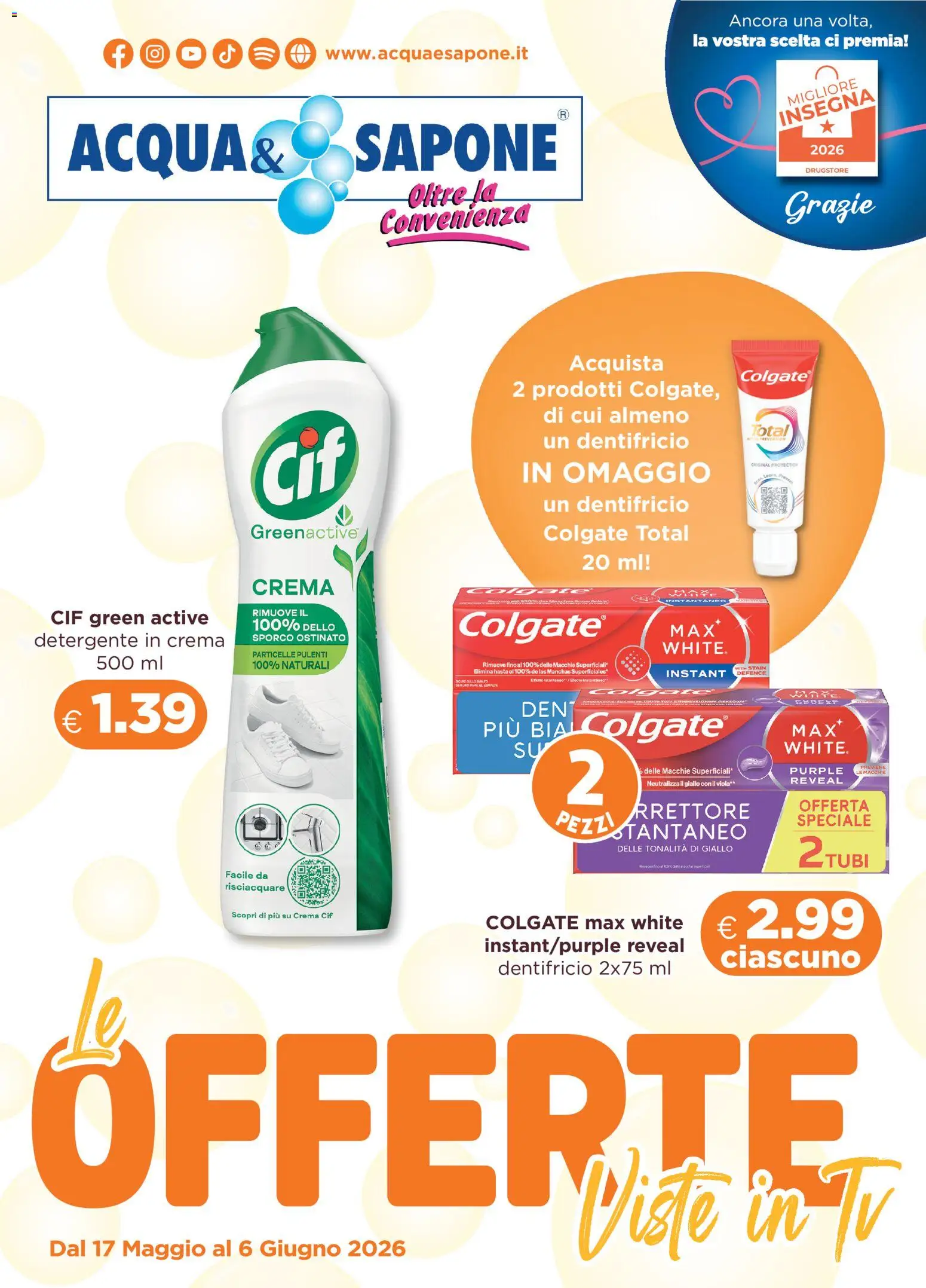 Volantino Acqua e Sapone del 17.05.2026 | Pagina: 1