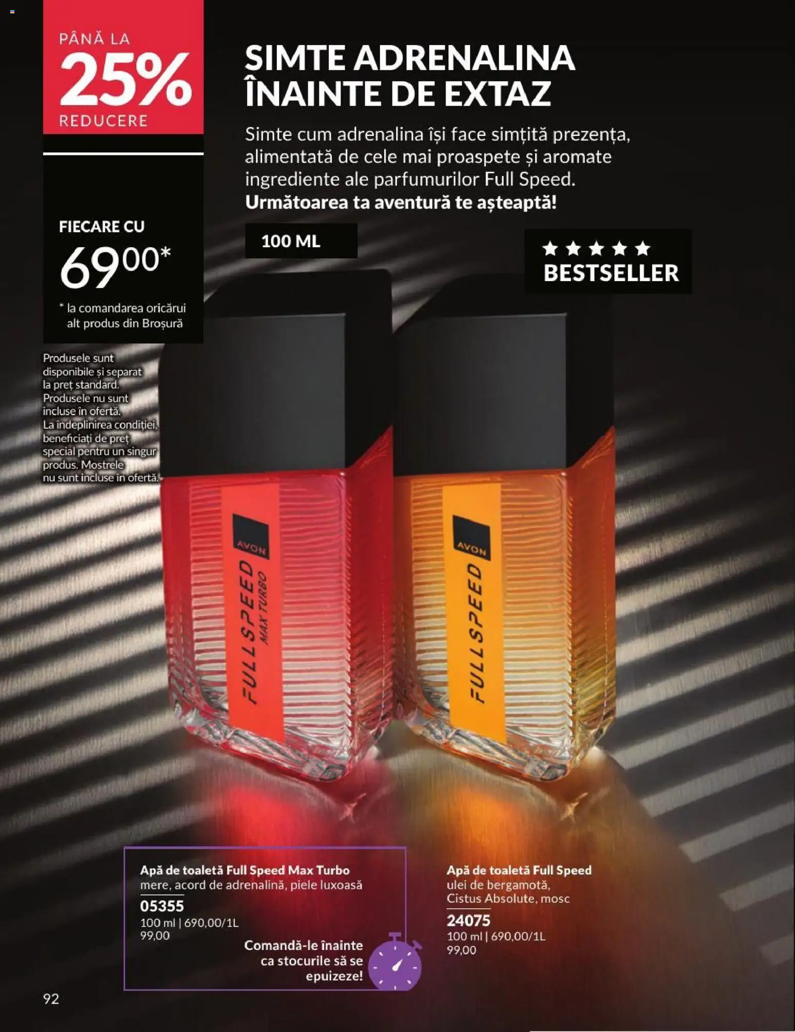 Noul catalog Avon – valabil de la 01.08.2026 | Pagină: 92 | Produse: Toaletă, Apă de toaletă, Ulei, Apă