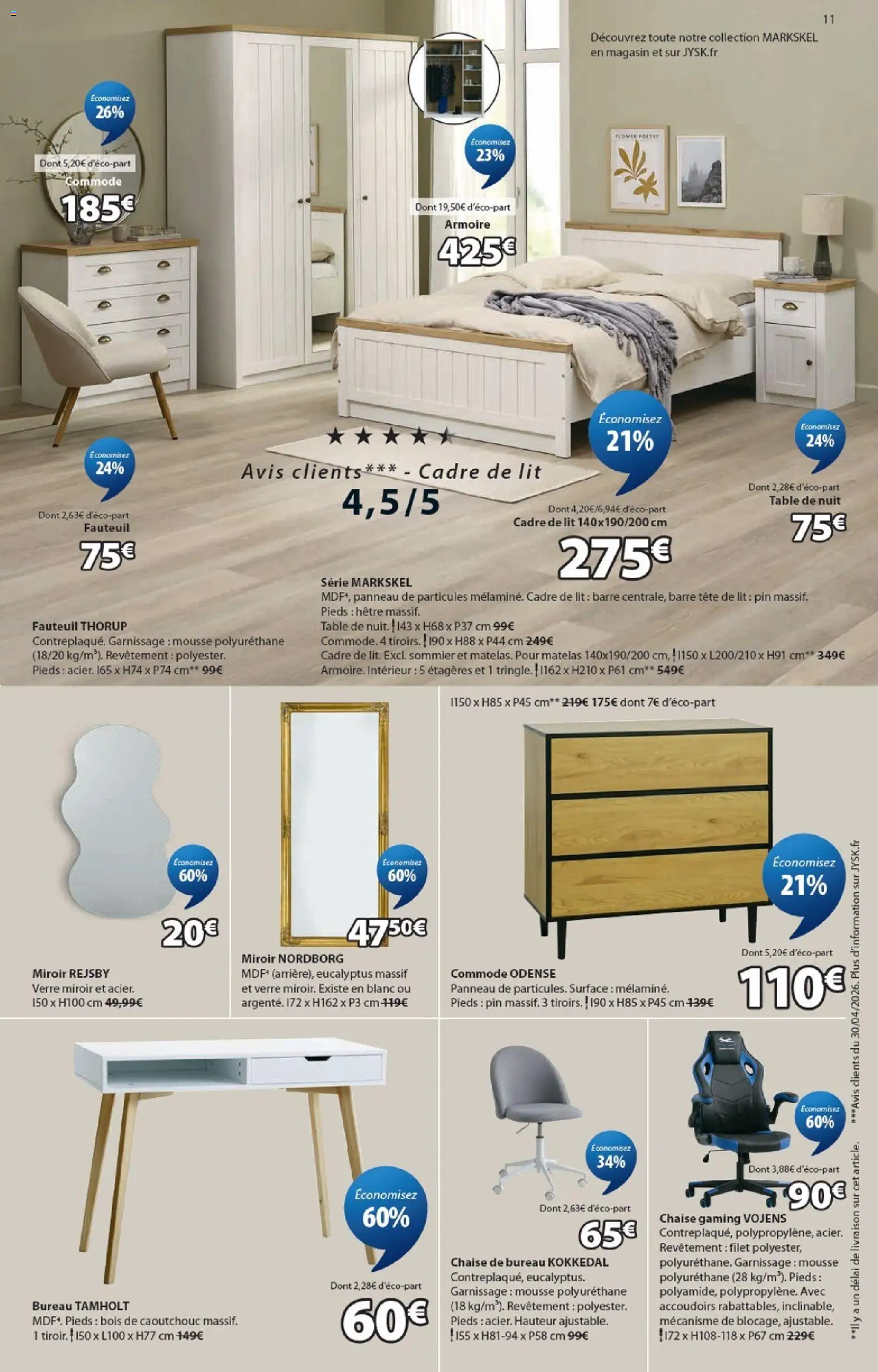 {H1} | Page: 11 | Produits: Bureau, Lit, Table, Chaise