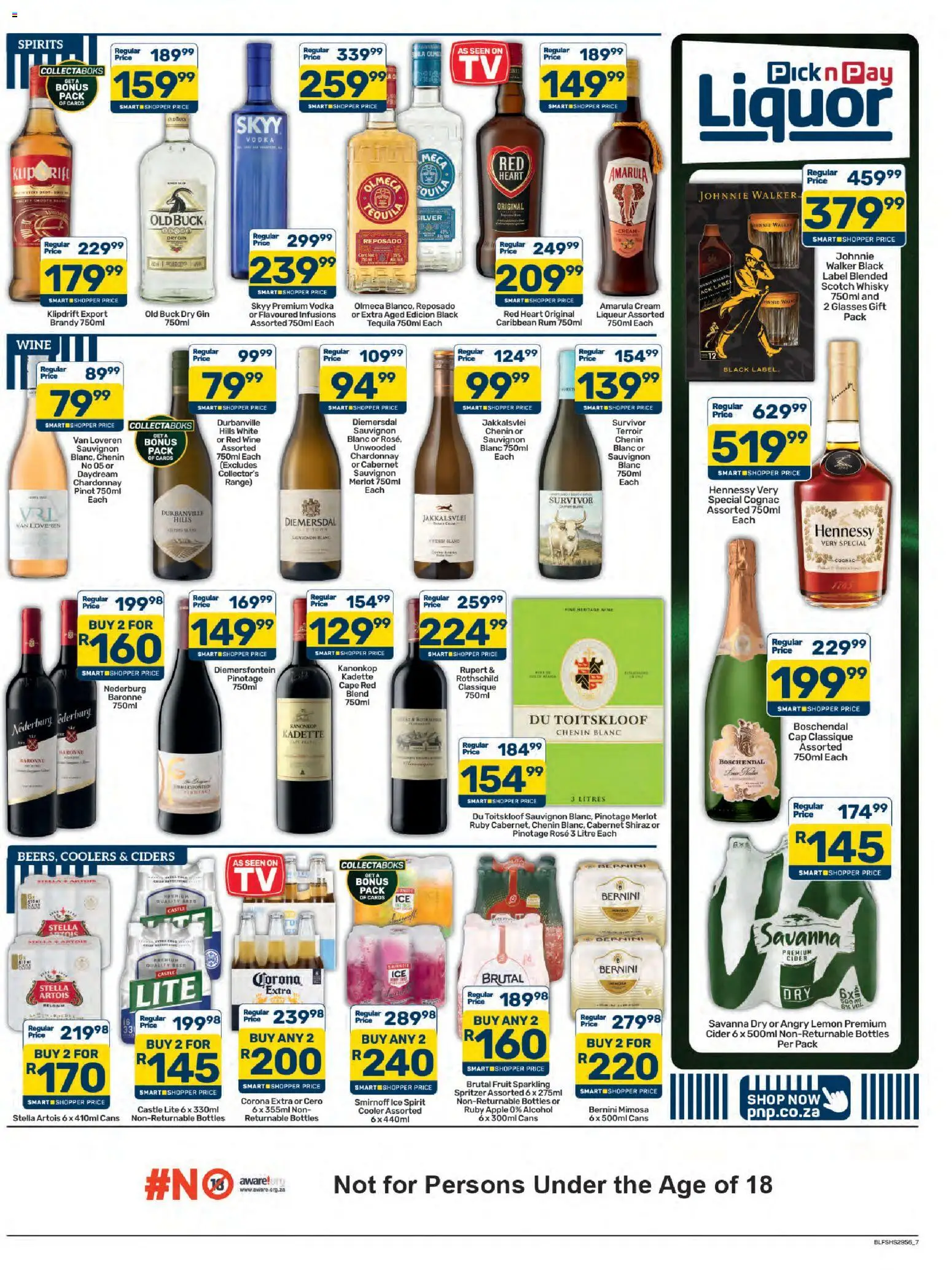New Pick n Pay catalogue – valid from 23/10/2026 | Page: 7 | Products: Cider, Beer, Vodka, Cognac