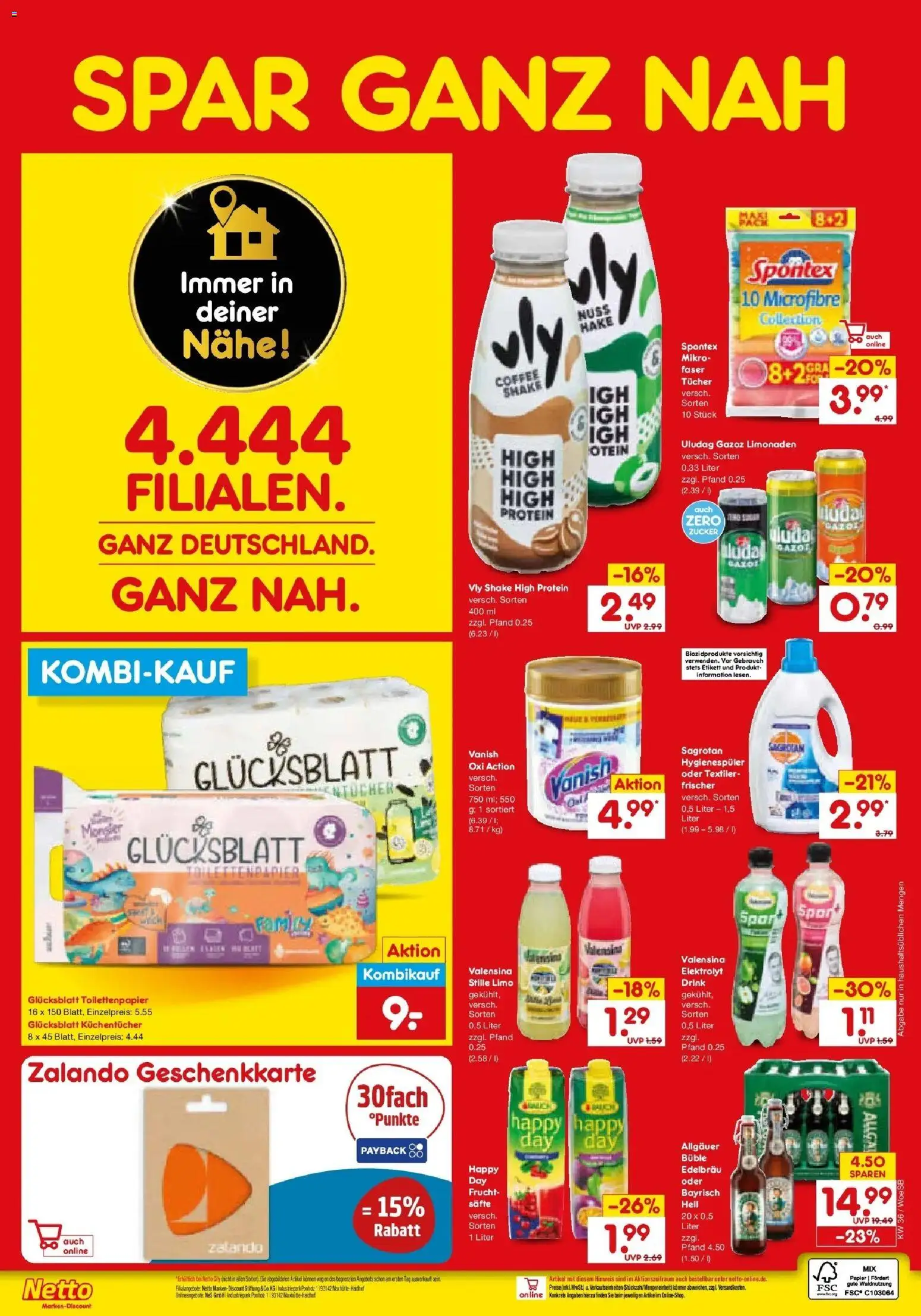 Netto Marken-Discount Prospekt Gemmingen (ab 31.08.2026) » Angebote | Seite: 3 | Produkte: Valensina, Zucker, Toilettenpapier
