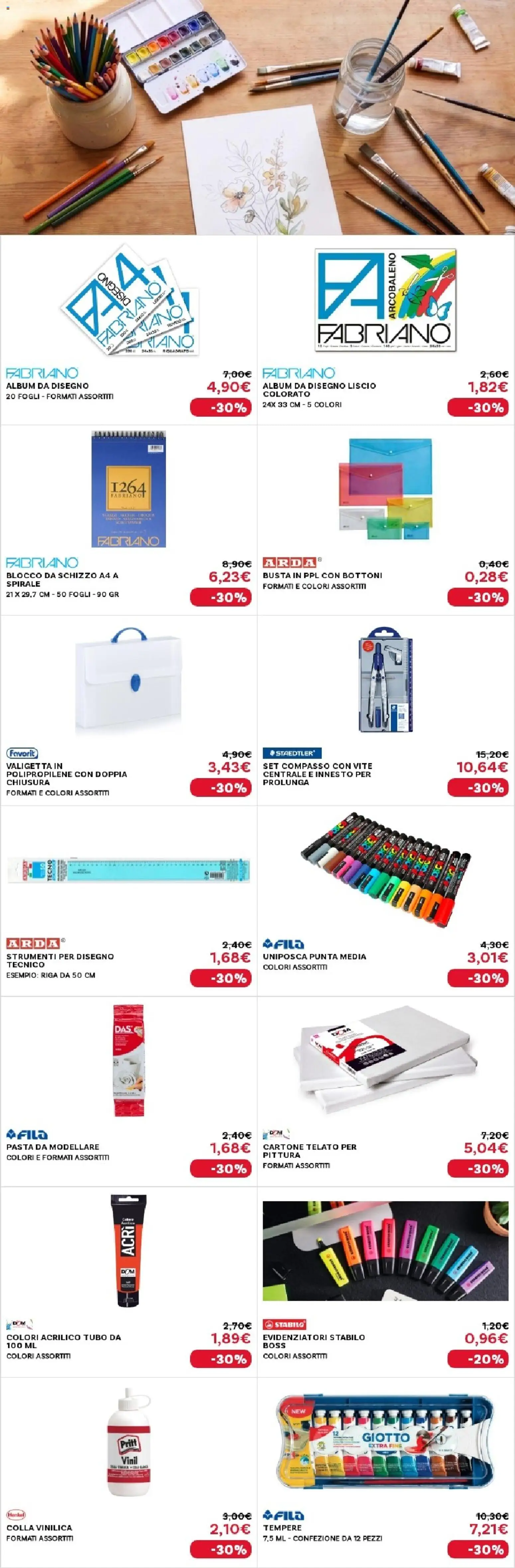 Volantino Max Factory del 30/07/2026 | Pagina: 5 | Prodotti: Tubo, Pasta, Pittura, Compasso