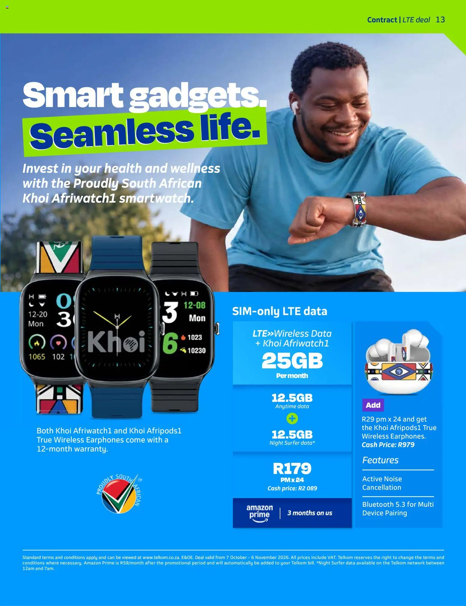 New Telkom catalogue – valid from 07/10/2026 | Page: 13 | Products: Data, Earphones