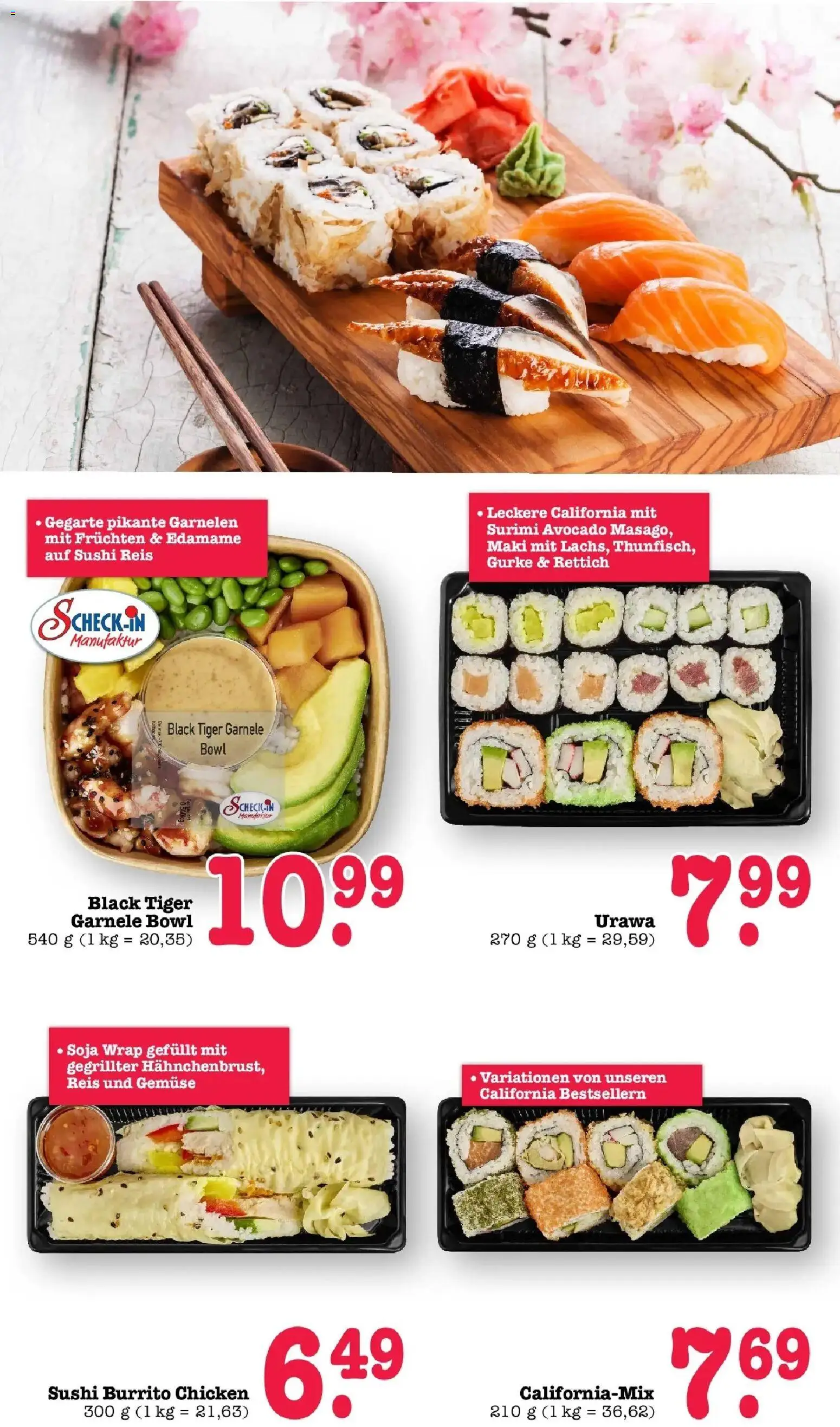 E center - E center: Wochenangebote – gültig ab 28.06.2026 | Seite: 25 | Produkte: Garnelen, Avocado, Gemüse, Reis