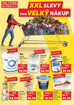 Náhled letáku MILKO Řecký jogurt, bílý tuk 0 % různé druhy 1 kg od 10.06.2026 | Strana: 22