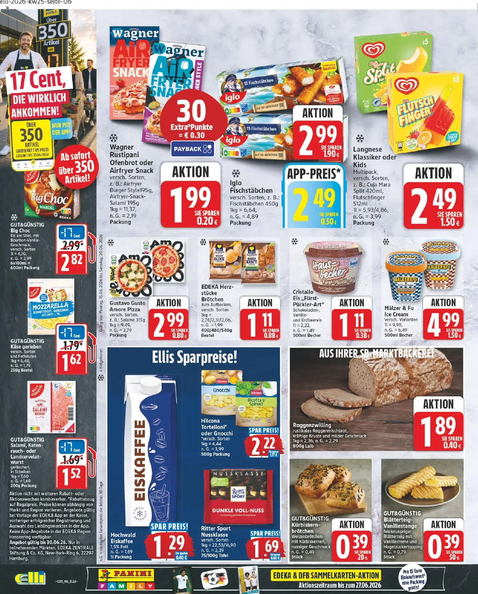 Elli Markt Prospekt Schloß – gültig ab 15.06.2026 | Seite: 10 | Produkte: Langnese, Burger, Fischstabchen, Eis