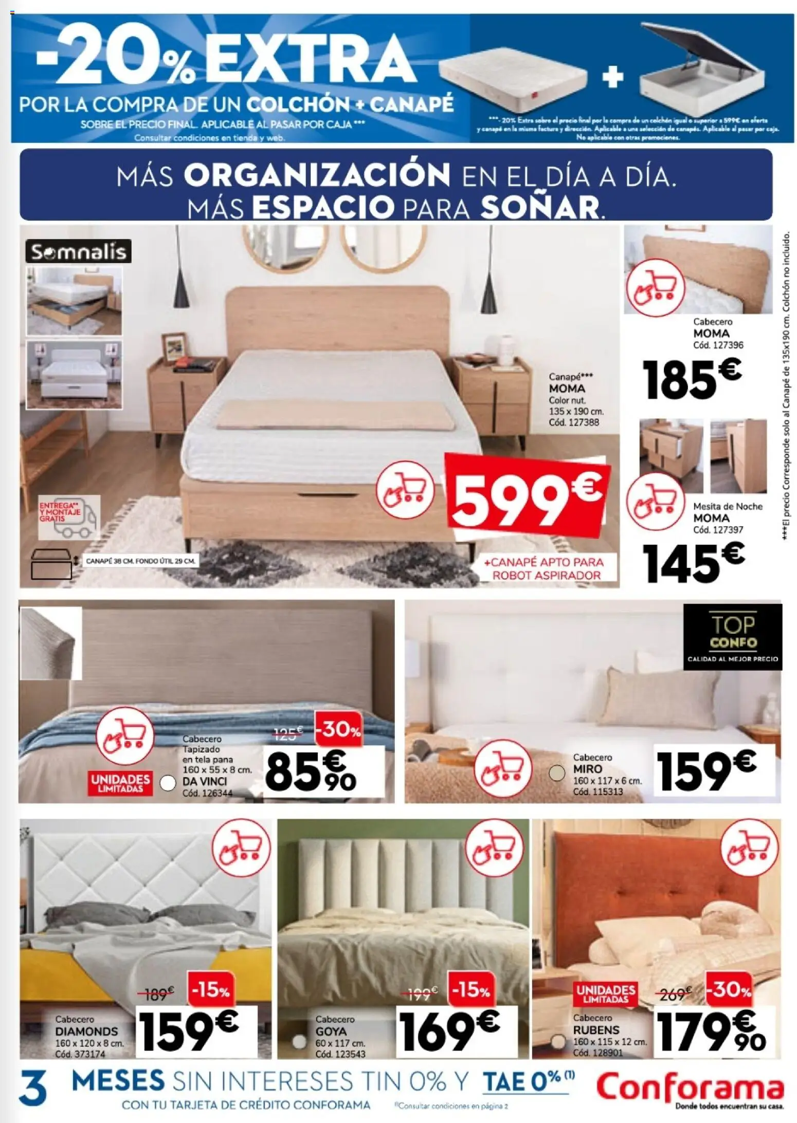 Conforama folleto │ válido desde el 30.04.2026 | Página: 7 | Productos: Colchon, Robot, Aspirador, Caja