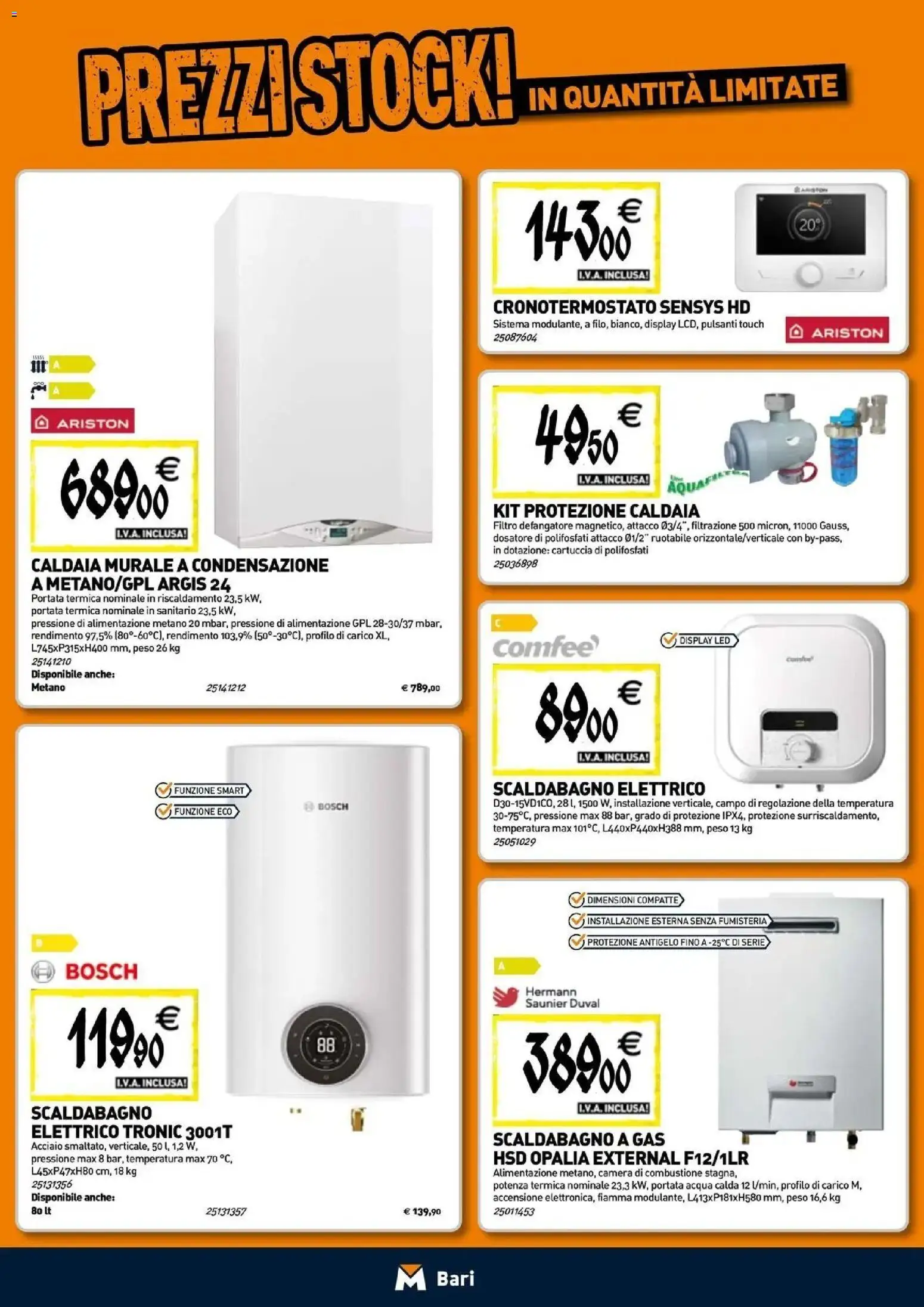 Nuovo TECNOMAT catalogo Bari dal 24/09/2026 > offerte anteprima 🛍️ | Pagina: 7 | Prodotti: Scaldabagno, Caldaia, Acqua