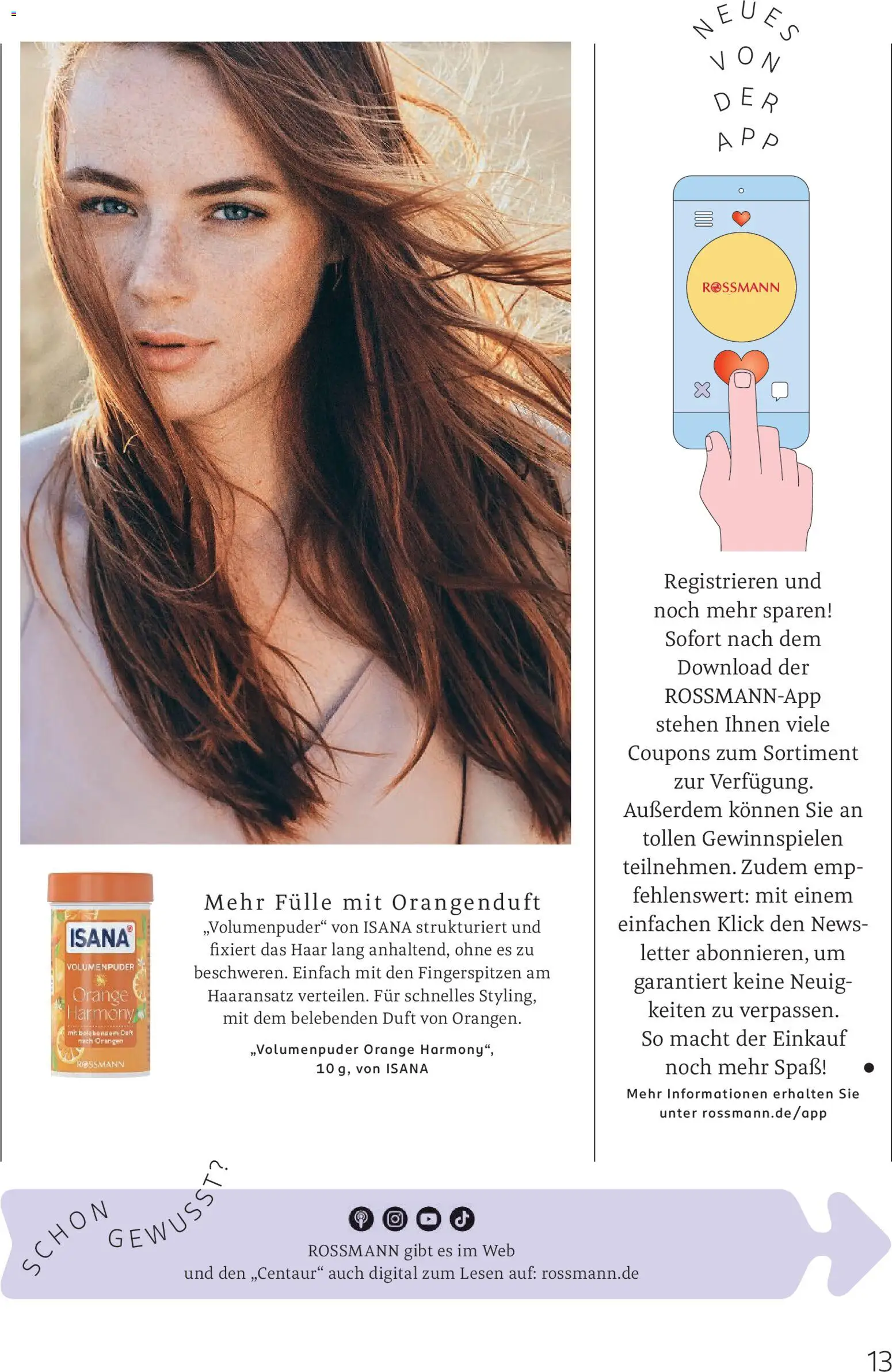 Rossmann Centaur – gültig ab 01.05.2026 | Seite: 13 | Produkte: Duft, Orangen