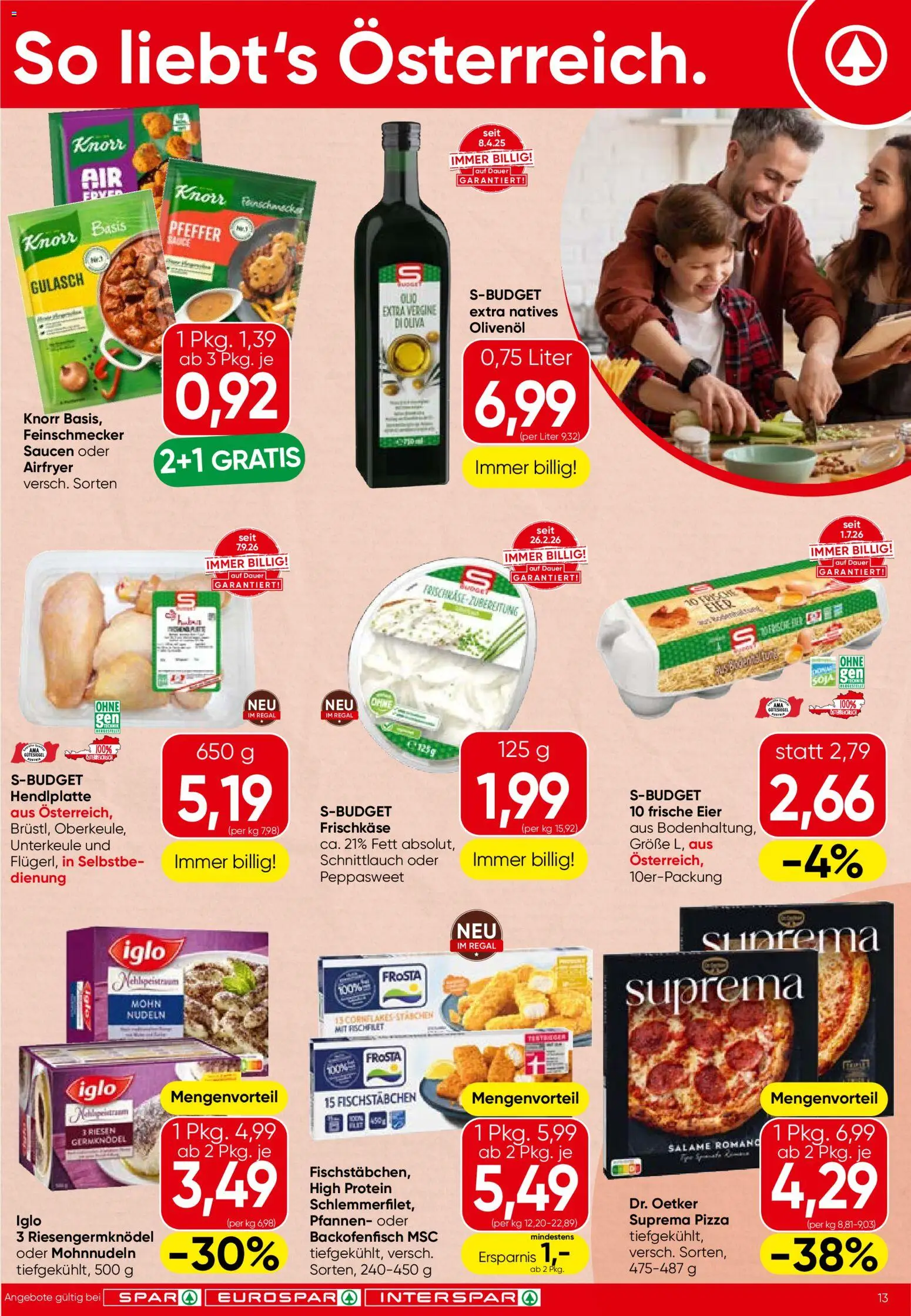 Spar Flugblatt gültig ab 22.10.2026 | Seite: 13