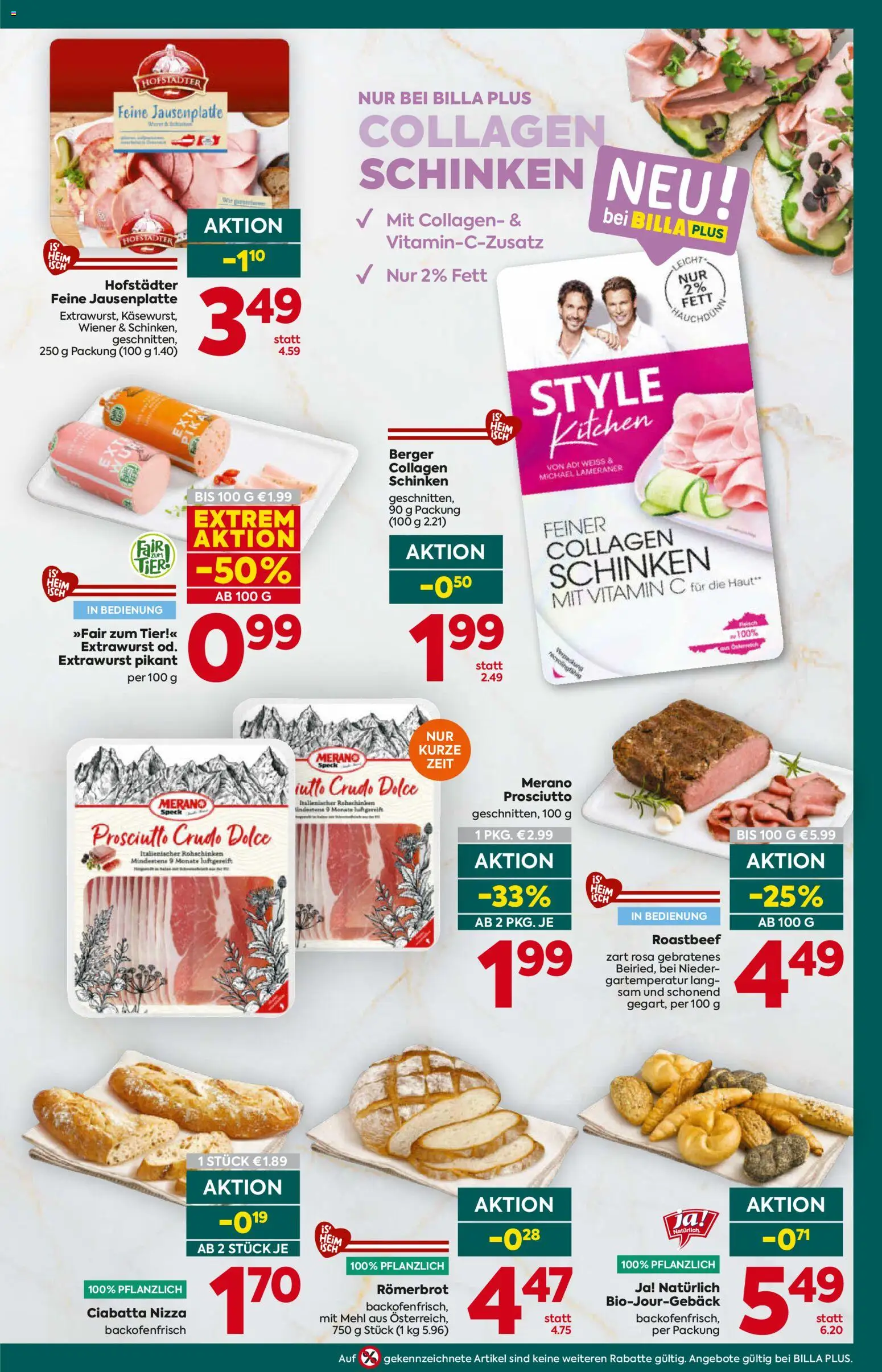 Billa Plus Flugblatt gültig ab 29.10.2026 | Seite: 9 | Produkte: Roastbeef, Speck, Mehl, Schinken