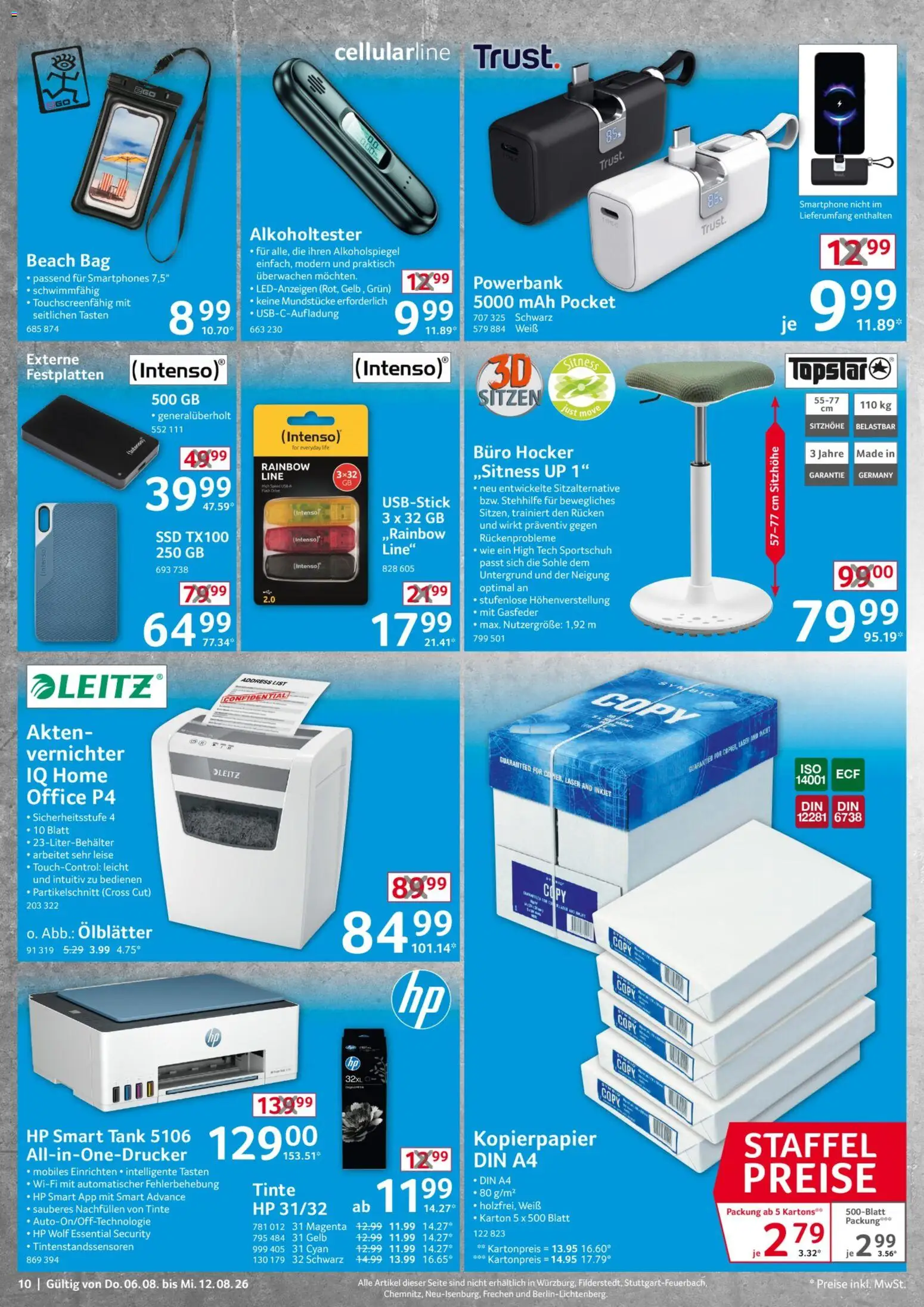 Selgros Non Food – gültig ab 06.08.2026 | Seite: 10 | Produkte: HP, Hocker, Smartphones, Smartphone