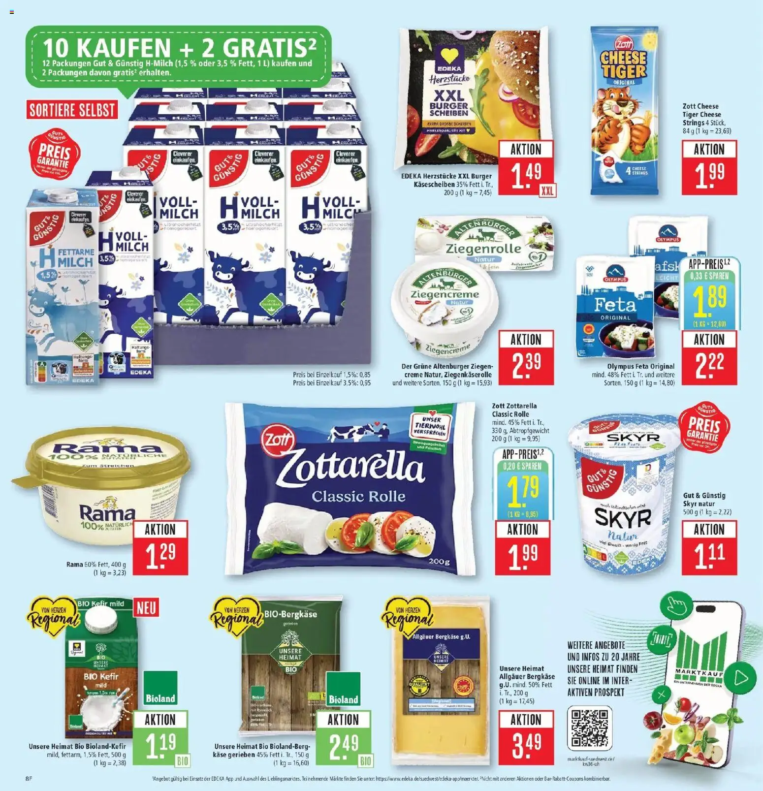 Marktkauf Prospekt Schorndorf (ab 31.08.2026) » Angebote online | Seite: 12 | Produkte: Milch, Käse, Creme, Skyr