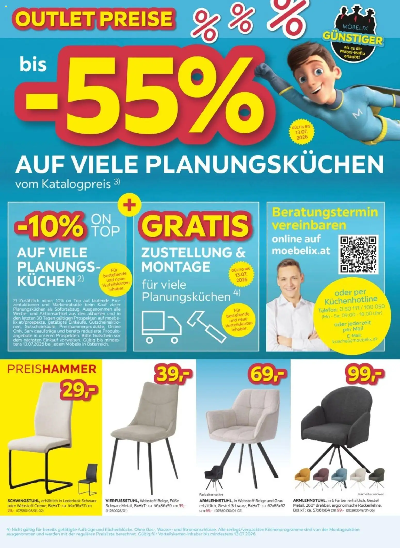 Möbelix Postenweise Outlet Preise gültig ab 07.07.2026 | Seite: 5 | Produkte: Wasser, Telefon, Uhr