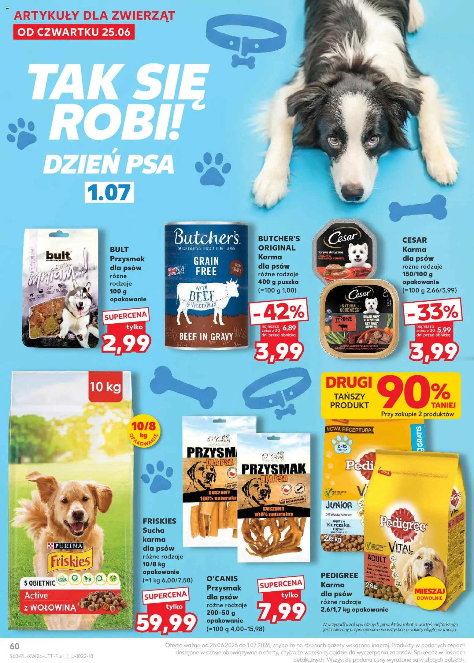 Kaufland Polsko leták od 25.06.2026 | Strana: 60 | Produkty: Purina, Pedigree