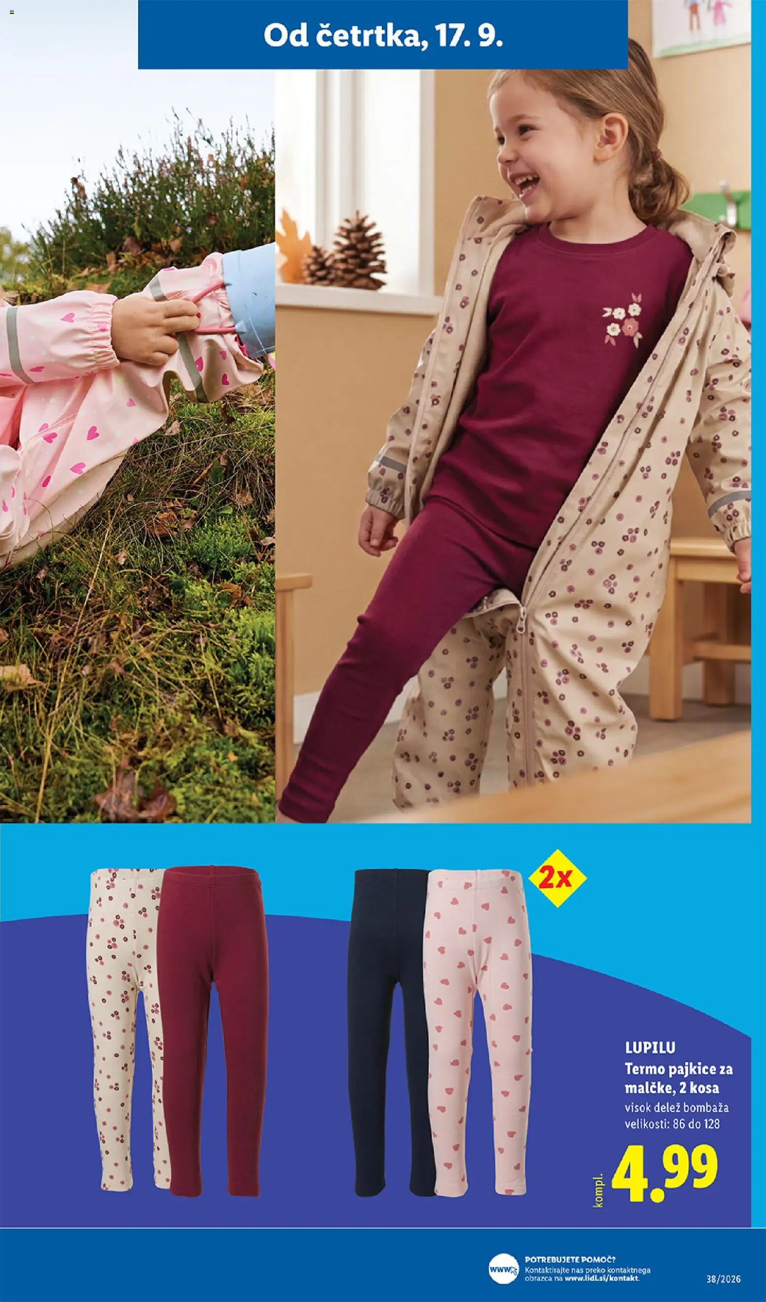 Novi Lidl katalog ponudbe – veljaven od 17.09.2026 | Stran: 35 | Izdelki: Pajkice
