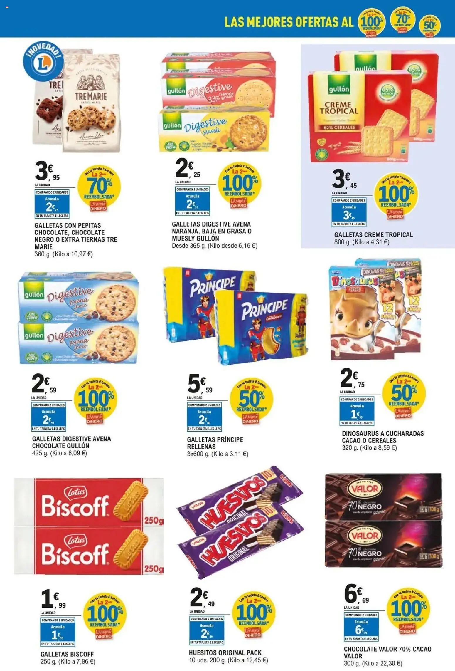 E.Leclerc Alianzas Locales 21/10/2026 - 07/11/2026 | Página: 23 | Productos: Chocolate, Galletas, Muesli, Cacao