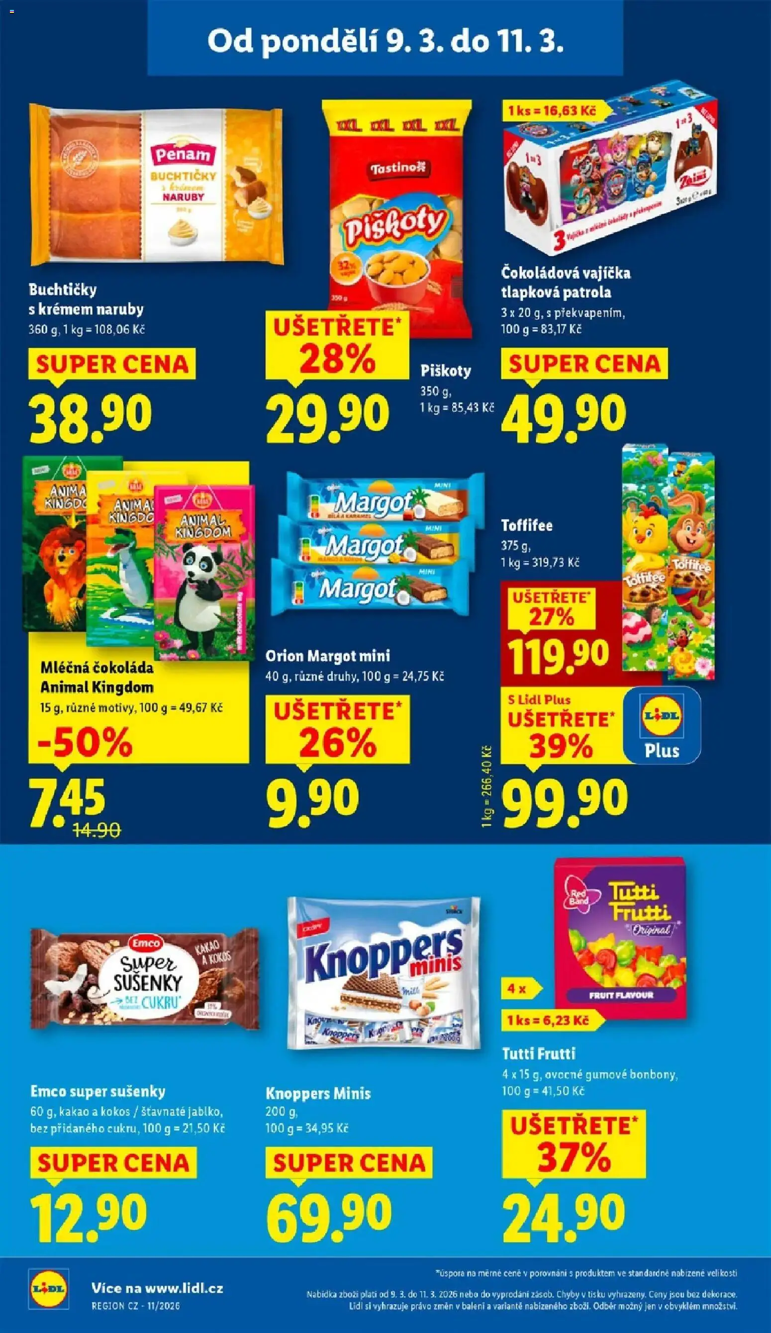 Lidl aktuální leták od 09.03.2026 | Strana: 20 | Produkty: Tlapková patrola, Čokoláda, Kakao, Sušenky
