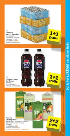 Pepsi zero sugar literflessen, 2 flessen - Voorbeeld van een folder van Albert Heijn, geldig van 18.05.2026 | Pagina: 15