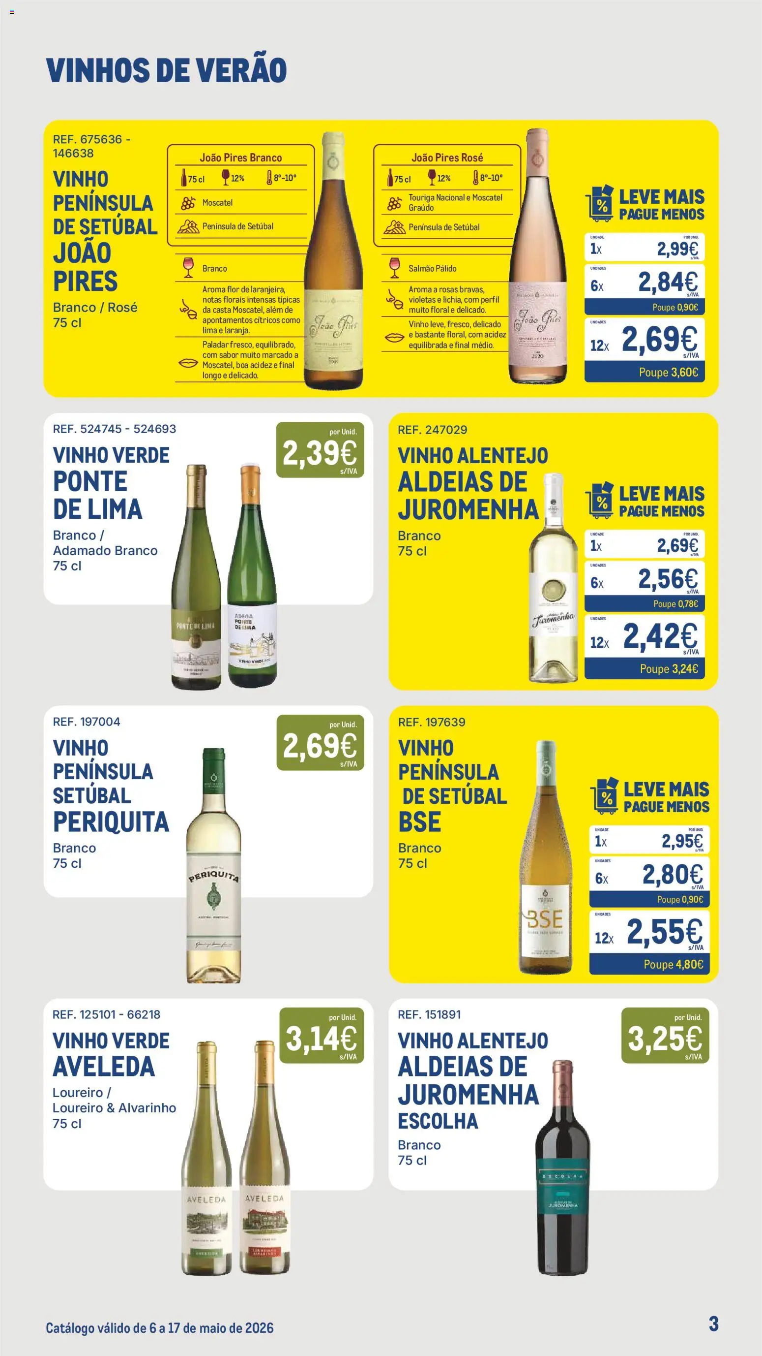 Makro - Especial Vinhos de Verão │ válido de 06.05.2026 | Página: 3 | Produtos: Salmão, Vinho