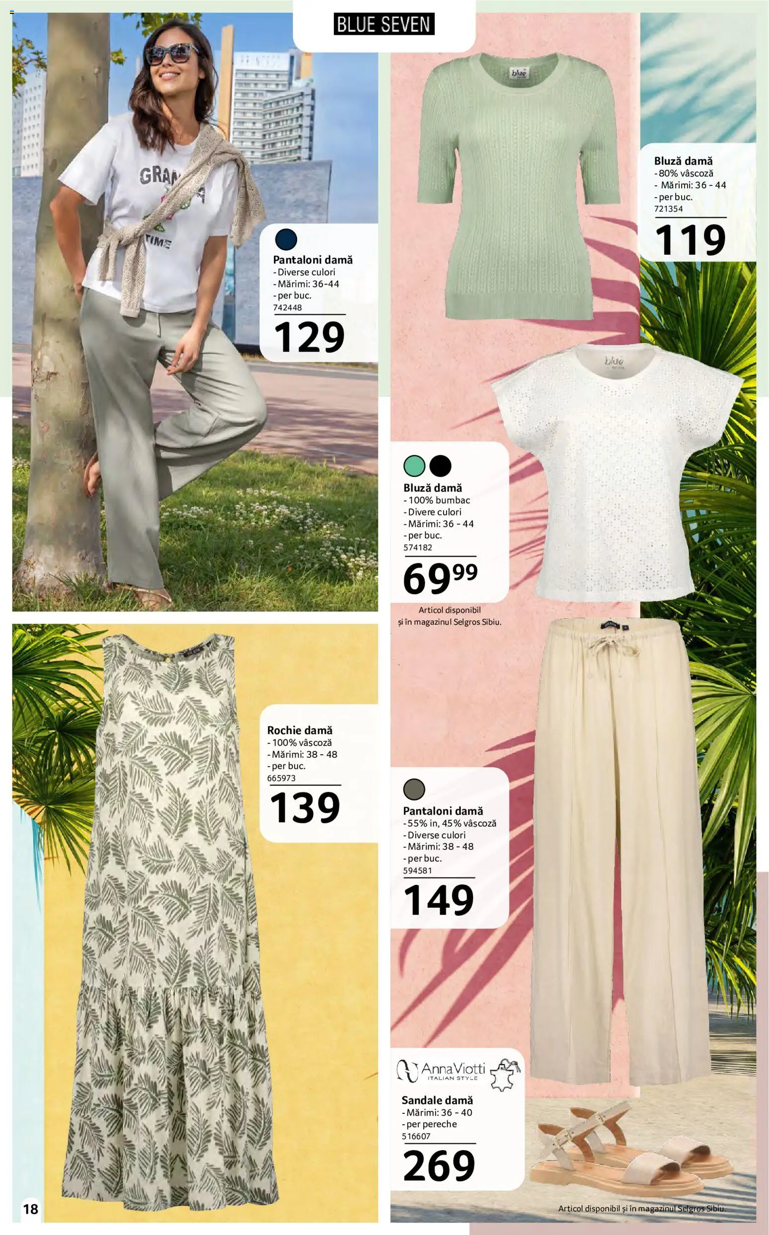 Noul catalog Selgros – valabil de la 15.05.2026 | Pagină: 18 | Produse: Delgeç, Rochie, Bluză, Pantaloni