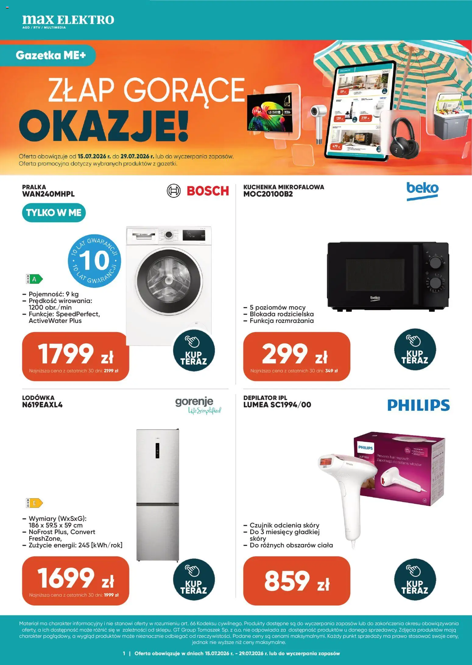 Max elektro gazetka od 15.07.2026 catalogue cover